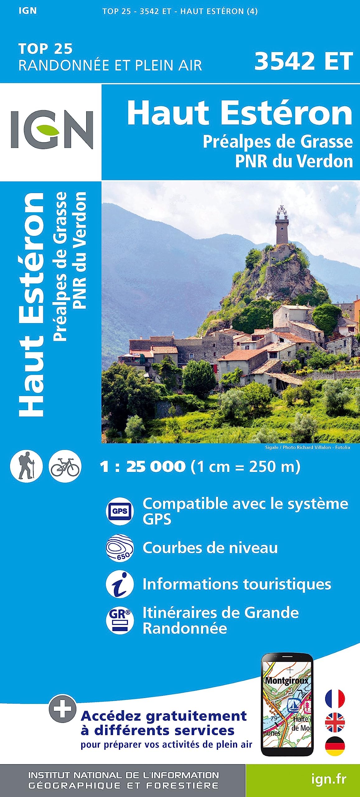 3542ET Haut-Esteron.Prealpes De Grasse.Pnr Du Verdon (TOP 25) Leisure, Home & Garden