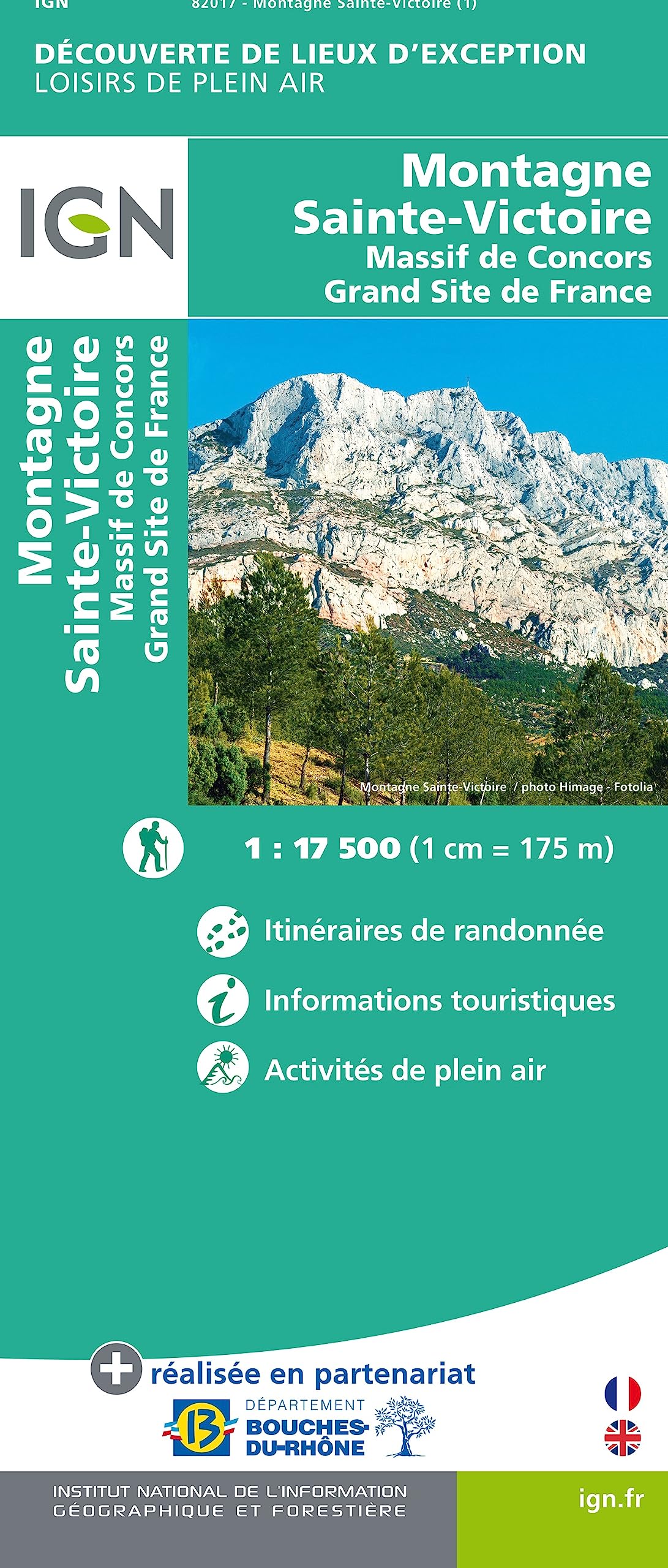 IGN Karte Montagne Sainte-Victoire: Freizeitkarte (Découverte des lieux d'exception, Band 82017) Leisure, Home & Garden