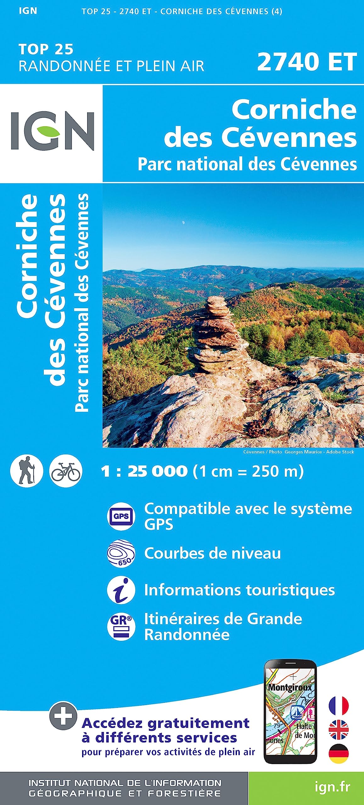Corniche des Cévennes 1 : 25 000 Leisure, Home & Garden Books