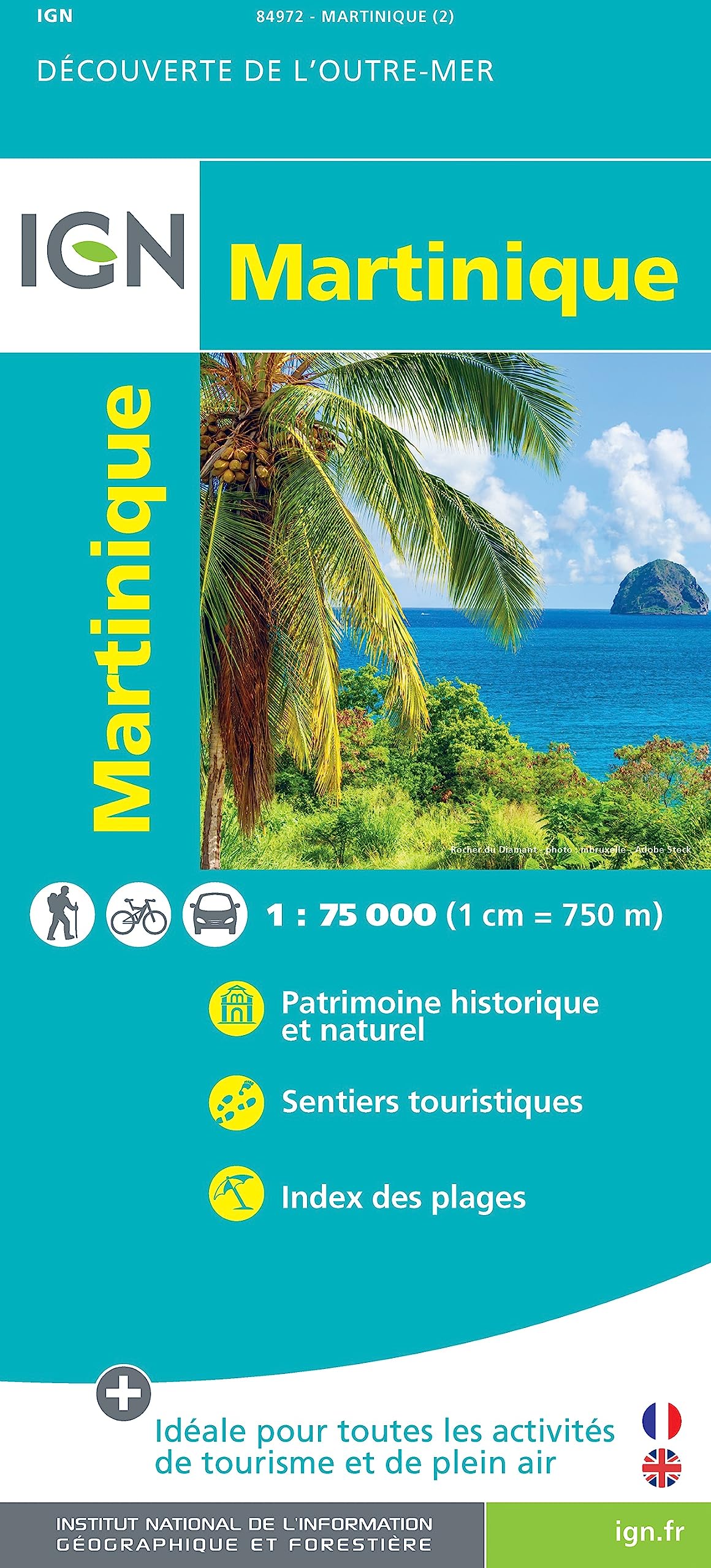 La Martinique 1:75 000 (Découverte de l'Outre-mer, Band 84972) Leisure, Home & Garden