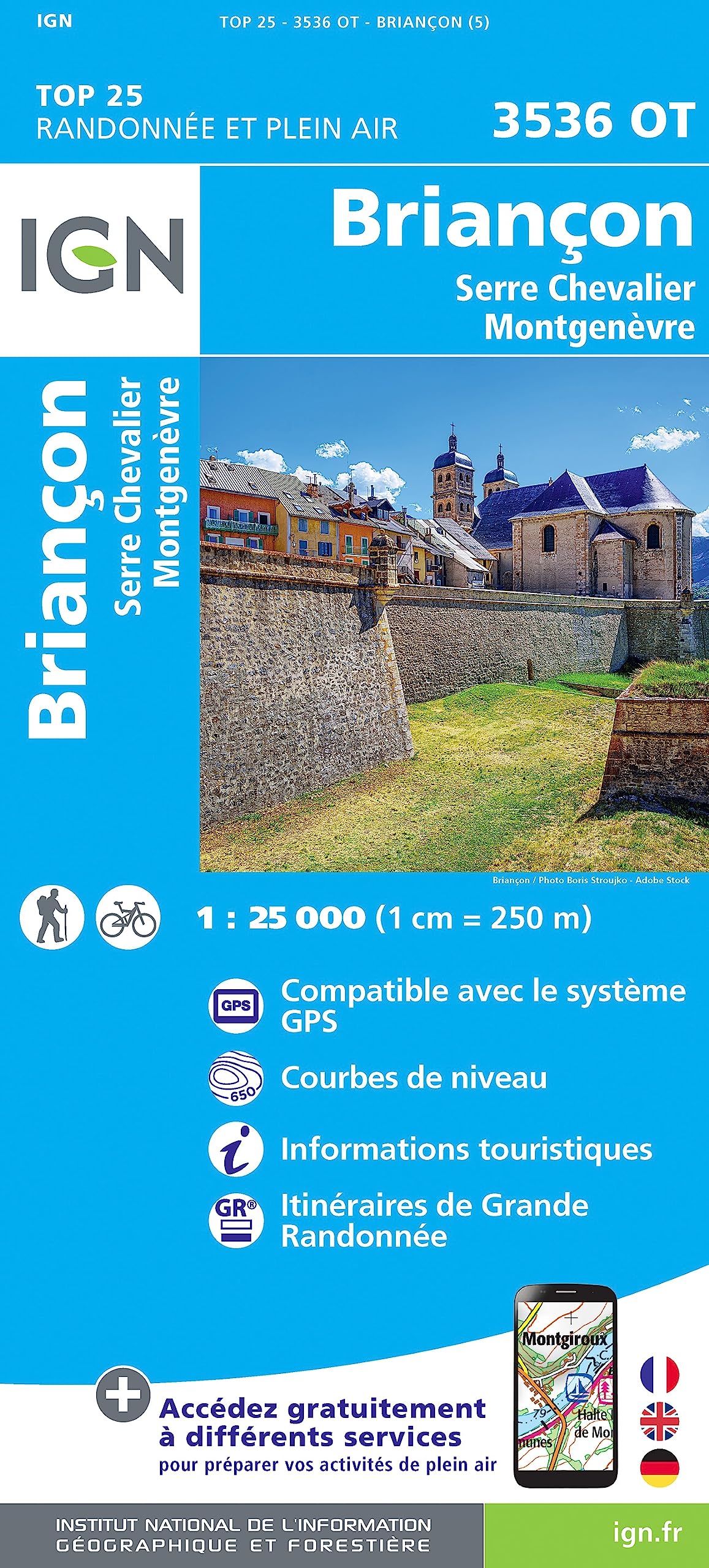Briançon. Serre-Chevalier. Montgenèvre 1 : 25 000 book