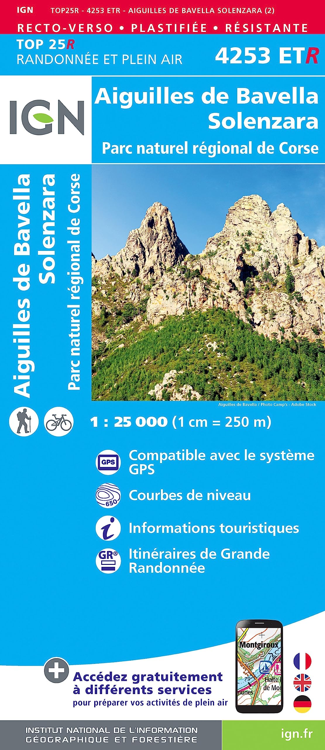 4253ETR Aiguilles de bavella solenzara pnr de corse resistante book