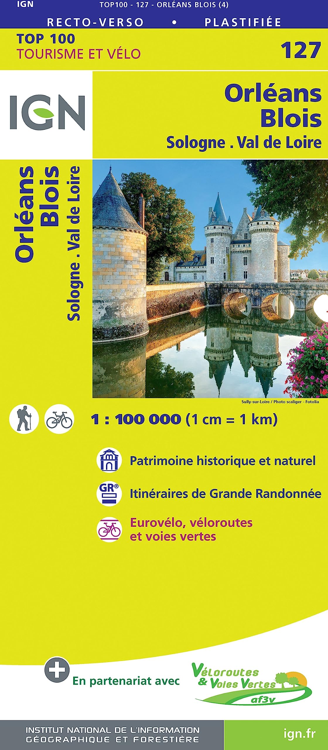 SK 127 Orléans Blois: IGN Cartes Top 100 - Straßenkarte Leisure, Home & Garden
