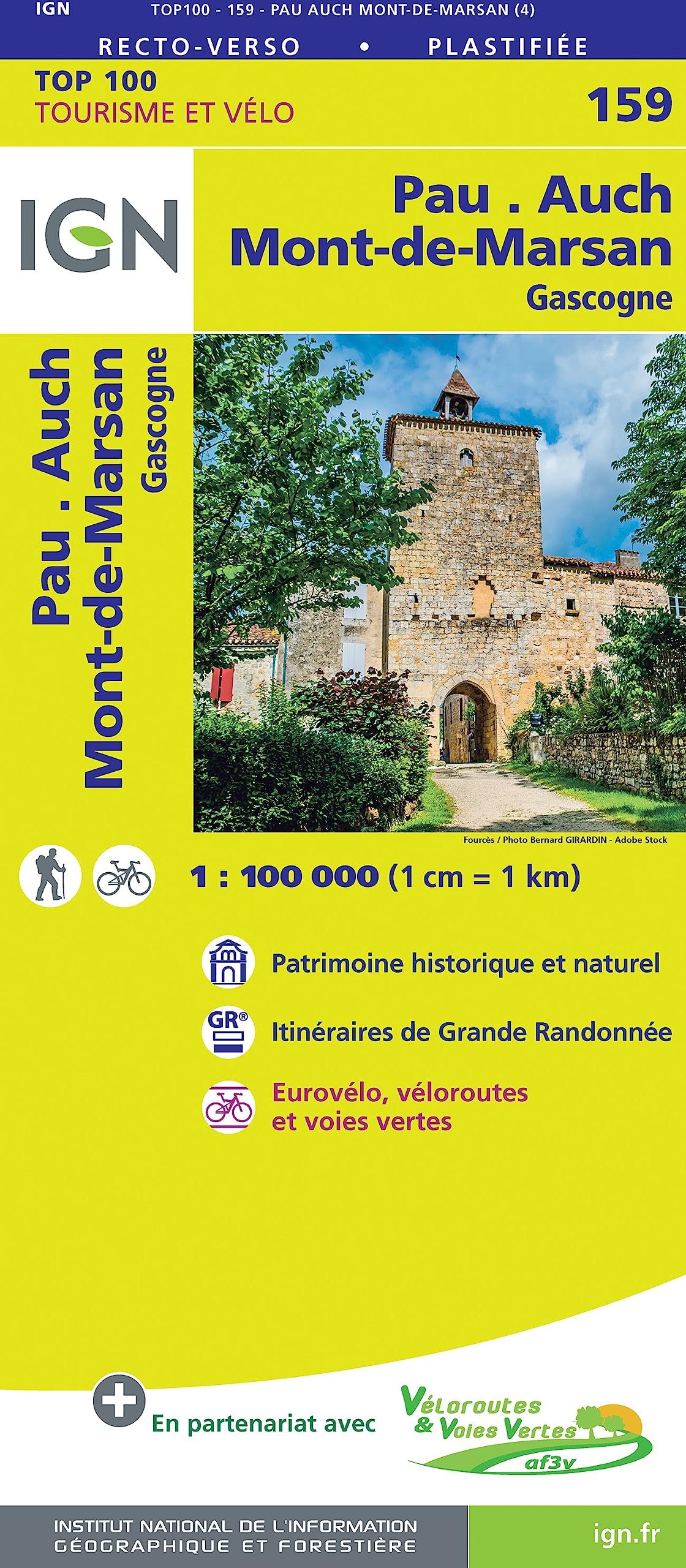 Pau.Auch.Mont-de-Marsan 1:100 000 Leisure, Home & Garden