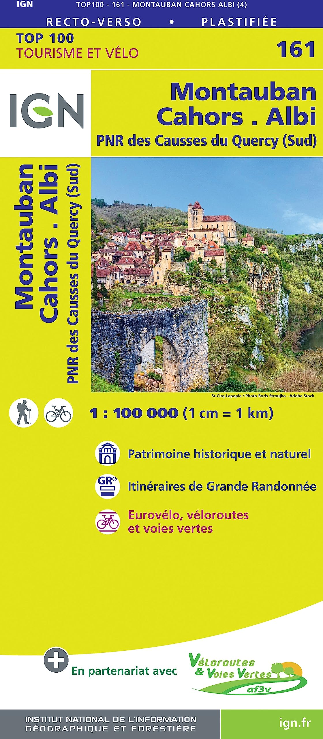 Montauban.Cahors.Albi 1:100 000: IGN Cartes Top 100 - Straßenkarte Leisure, Home & Garden