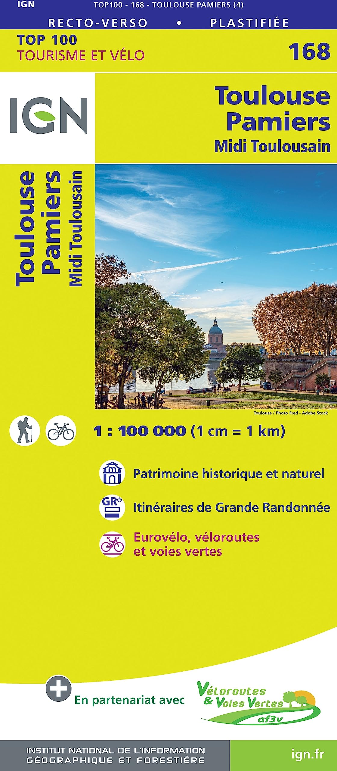 SK 168 Toulouse Pamiers: IGN Cartes Top 100 - Straßenkarte Leisure, Home & Garden