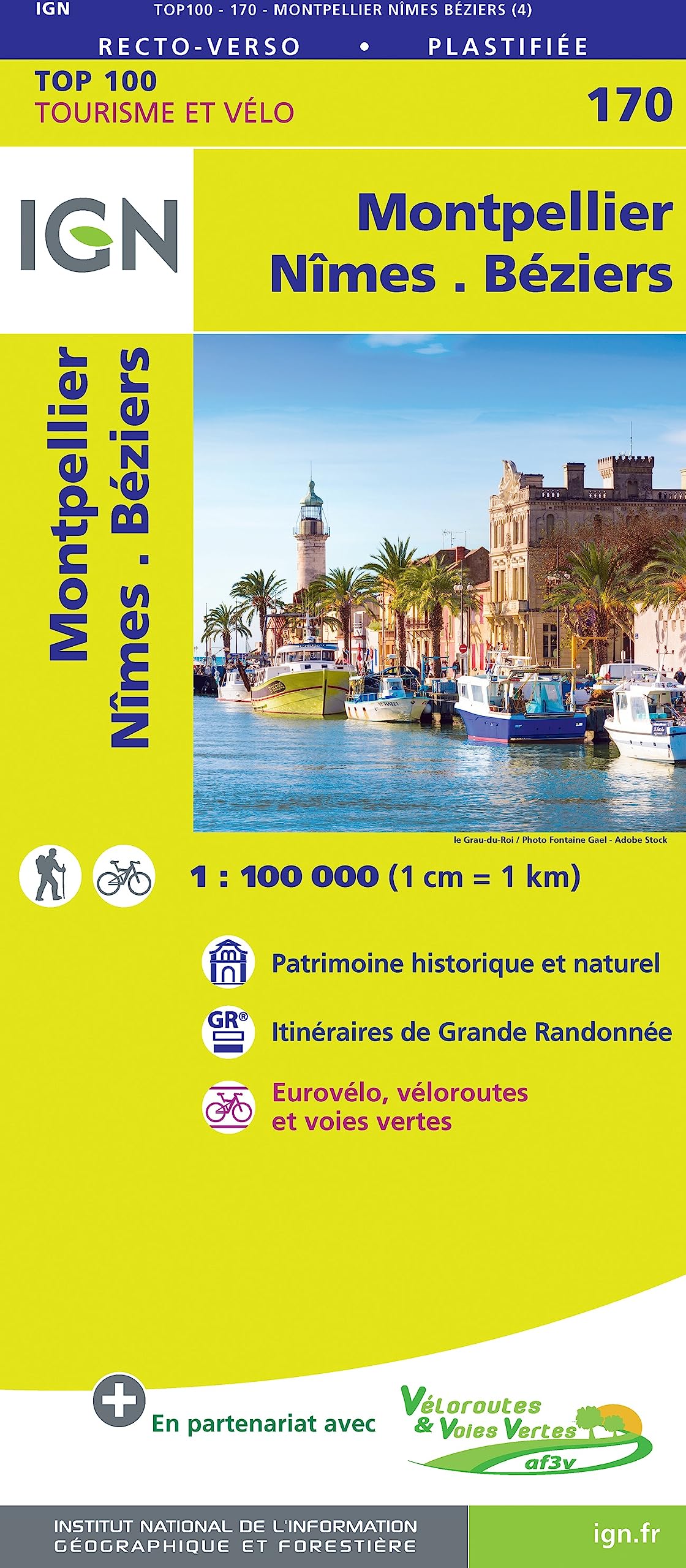 Montpellier.Nîmes.Béziers 1:100 000 Leisure, Home & Garden
