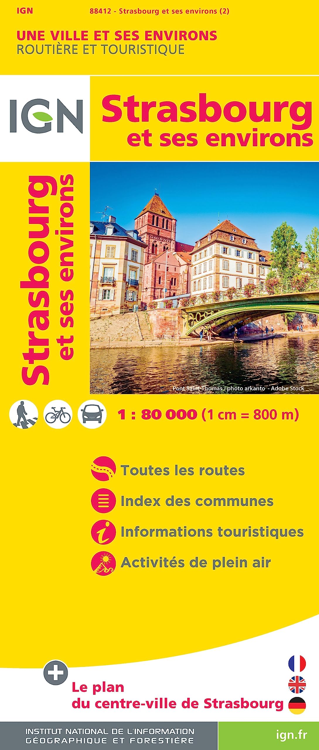 Strasbourg et ses environ 1:80 000 Leisure, Home & Garden