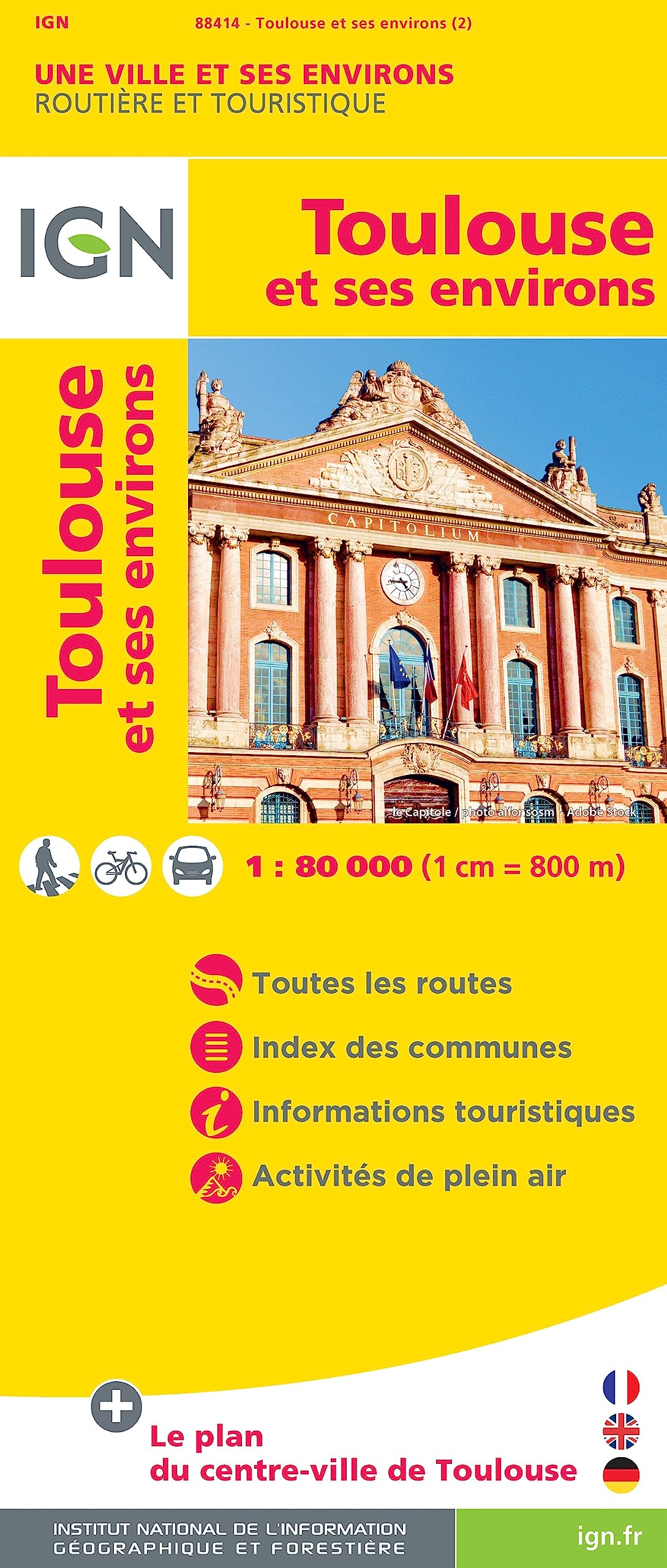 Toulouse et ses environs: IGN plan de ville (Découverte des villes, Band 88414) Leisure, Home & Garden
