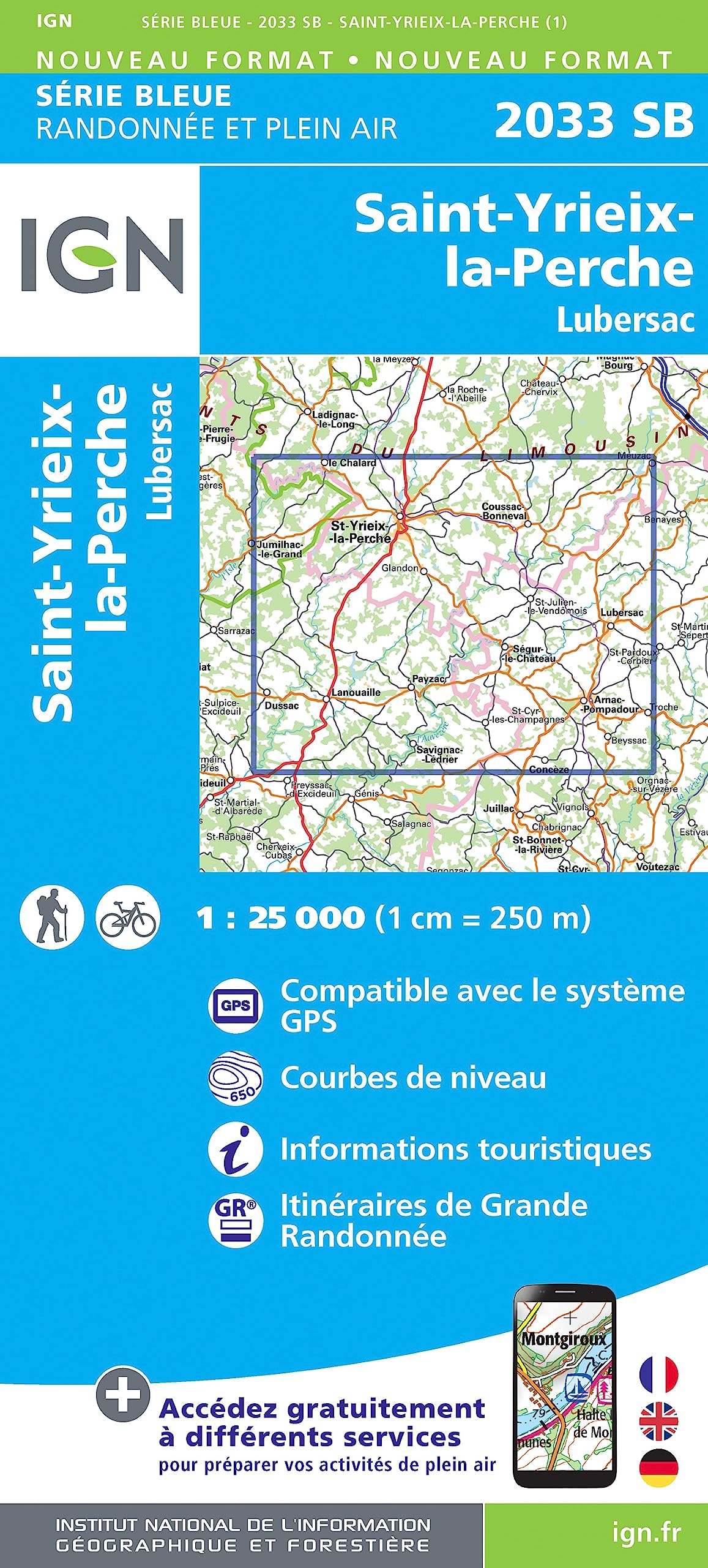 St-Yrieix-la-Perche-Lubersac 1:25 000 Leisure, Home & Garden