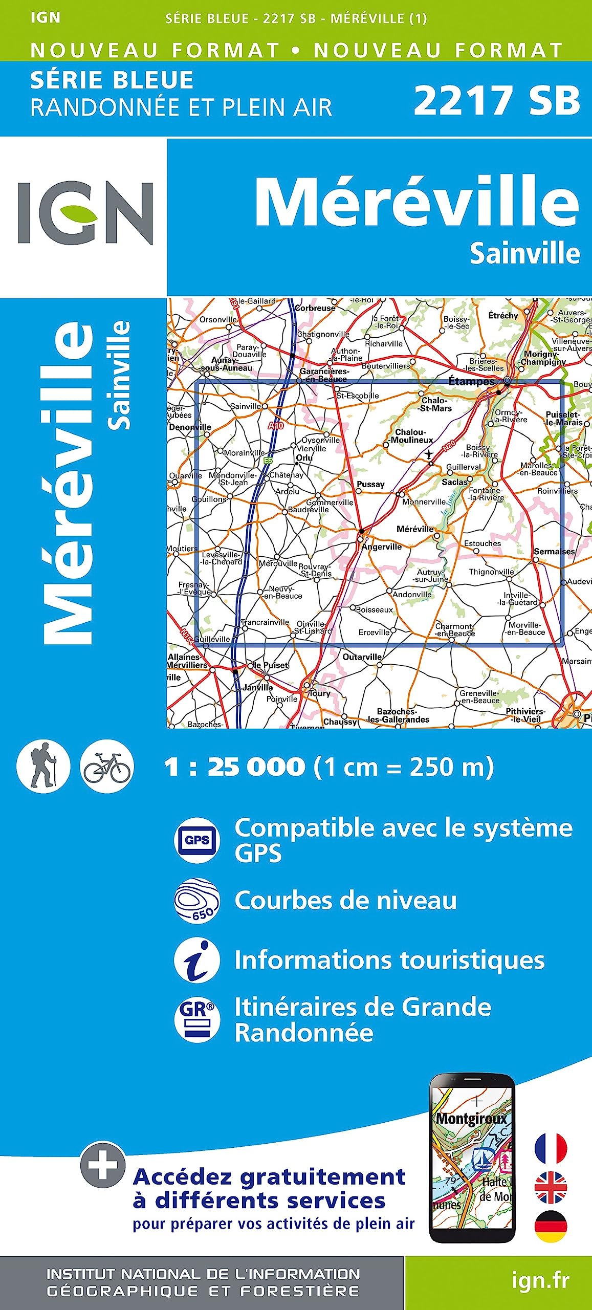 Méréville-Sainville 1:25 000 Leisure, Home & Garden