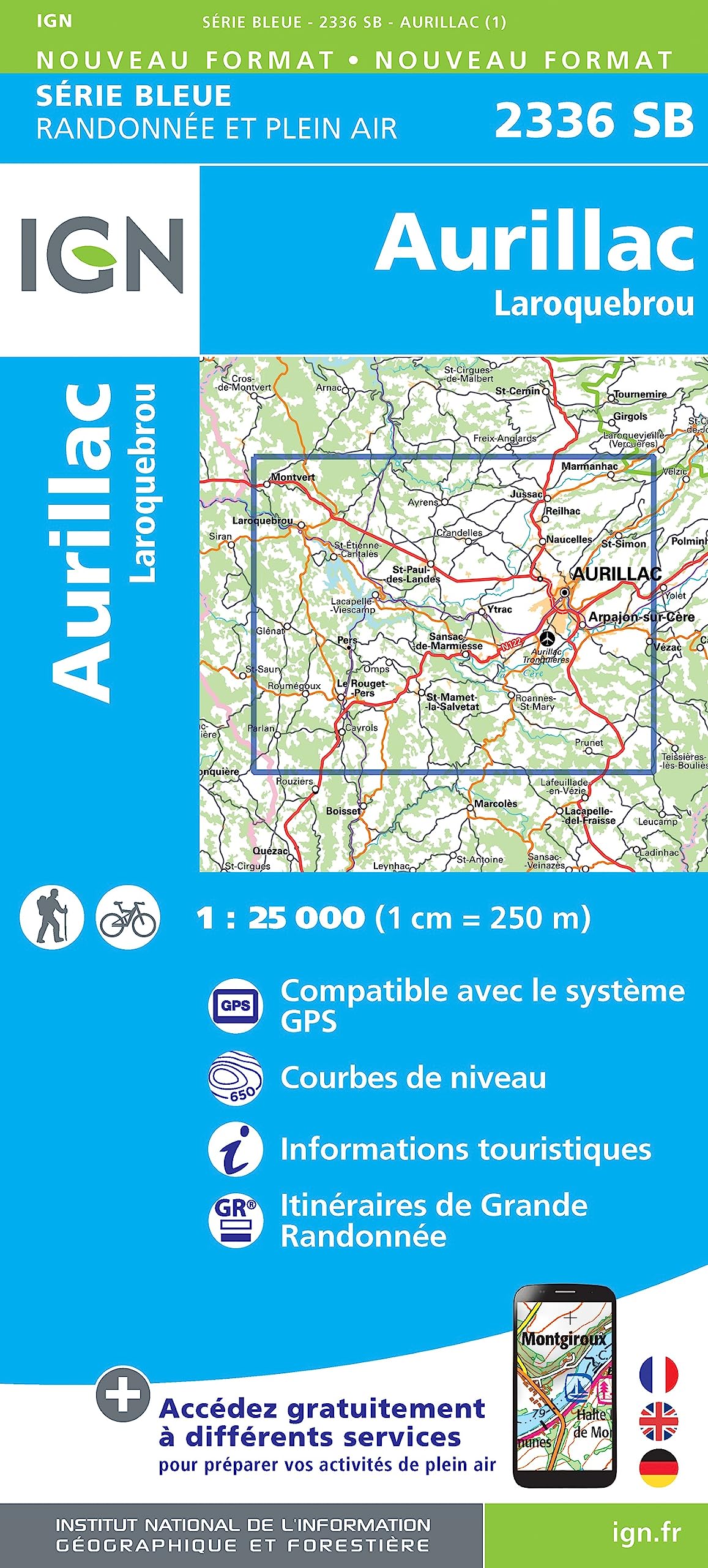 2336SB Aurillac-Laroquebrou (Série Bleue, Band 2336) Leisure, Home & Garden