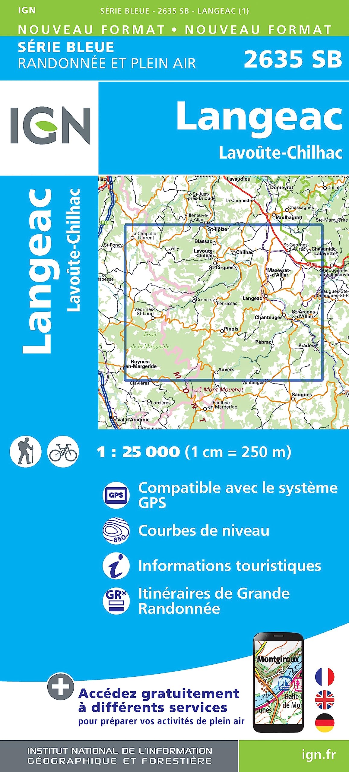 Langeac-Lavoûte-Chilhac 1:25 000 Leisure, Home & Garden