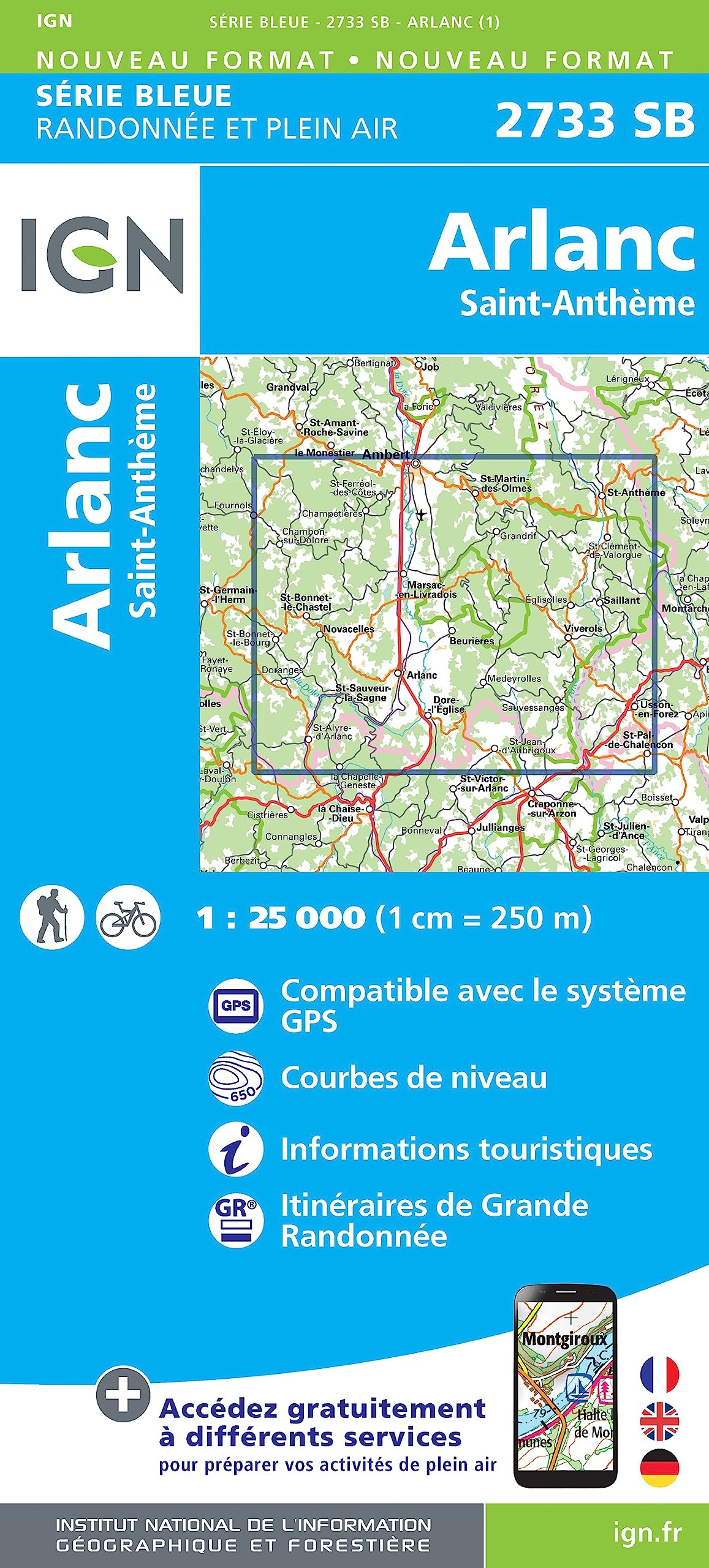 2733SB Arlanc-St-Anthème (Série Bleue, Band 2733) Leisure, Home & Garden