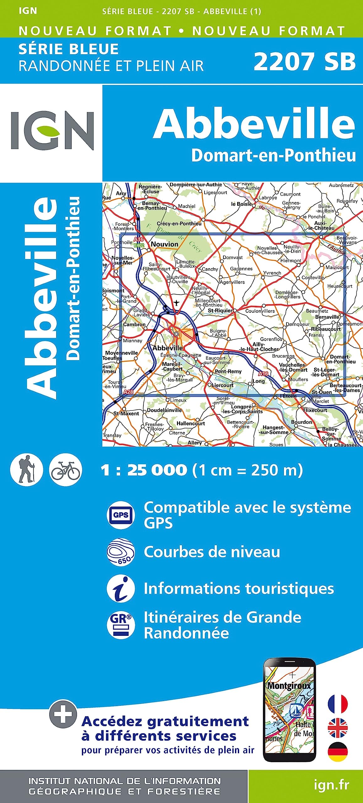 Abbeville.Domart-en-Ponthieu 1:25 000 Leisure, Home & Garden