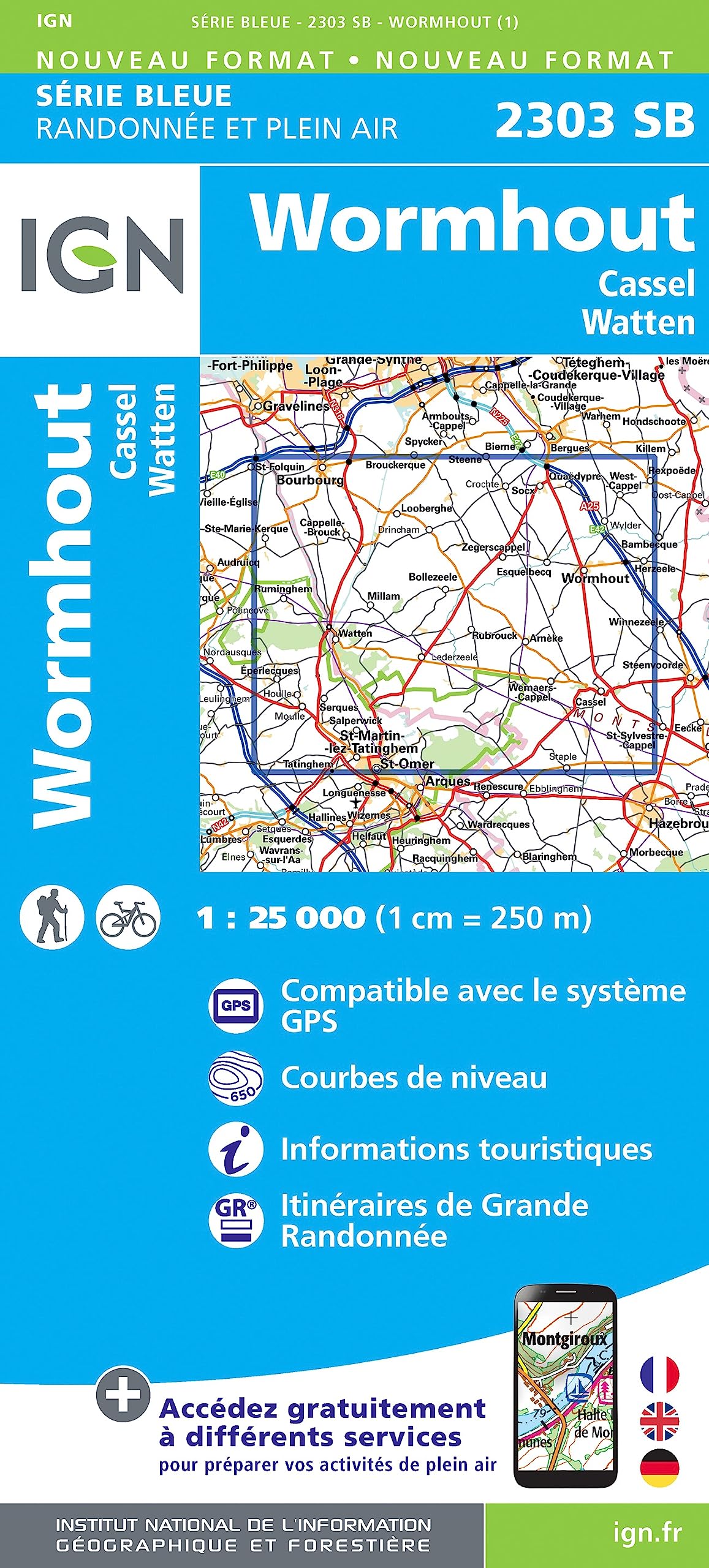 2303SB Wormhout.Cassel.Watten (Série Bleue, Band 2303) Leisure, Home & Garden