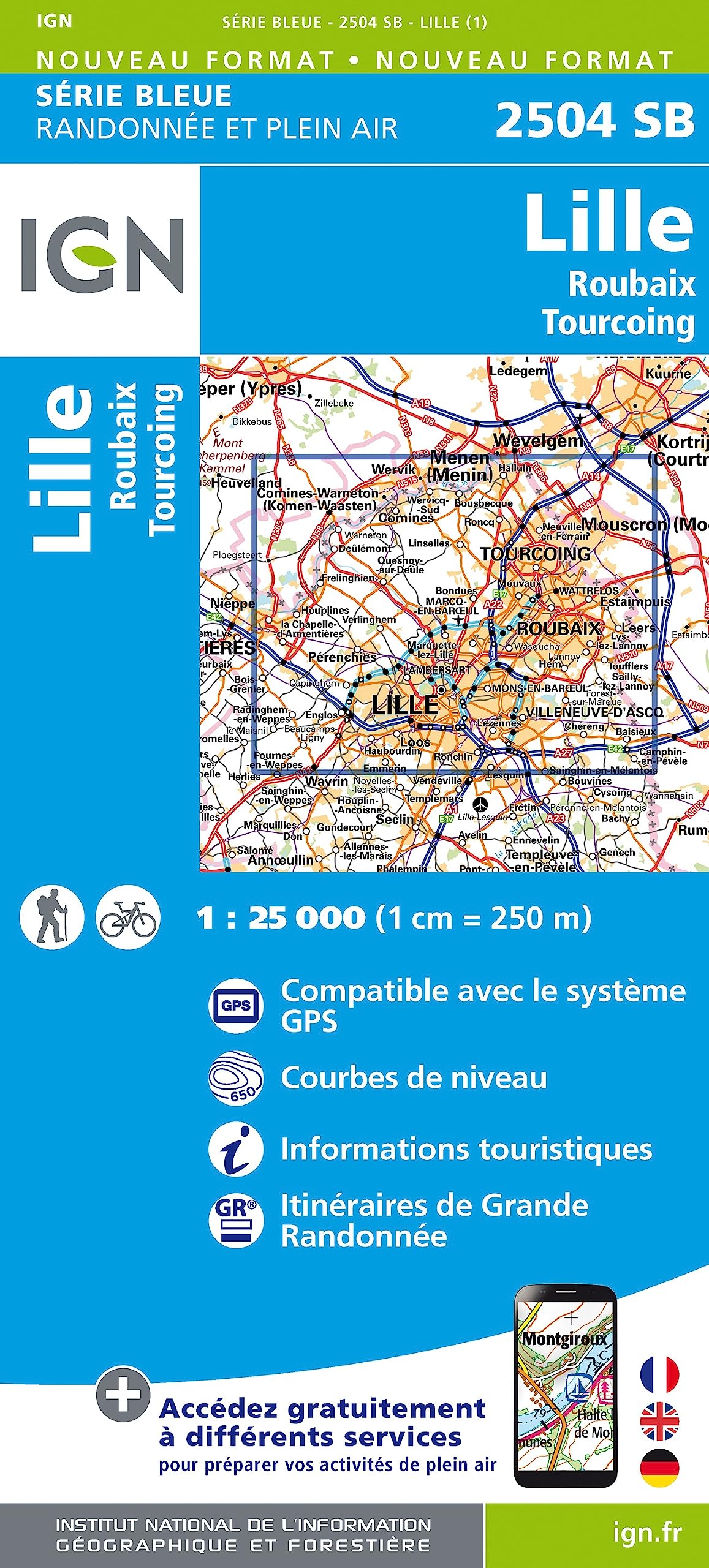 Lille.Roubaix.Tourcoing 1:25 000 book