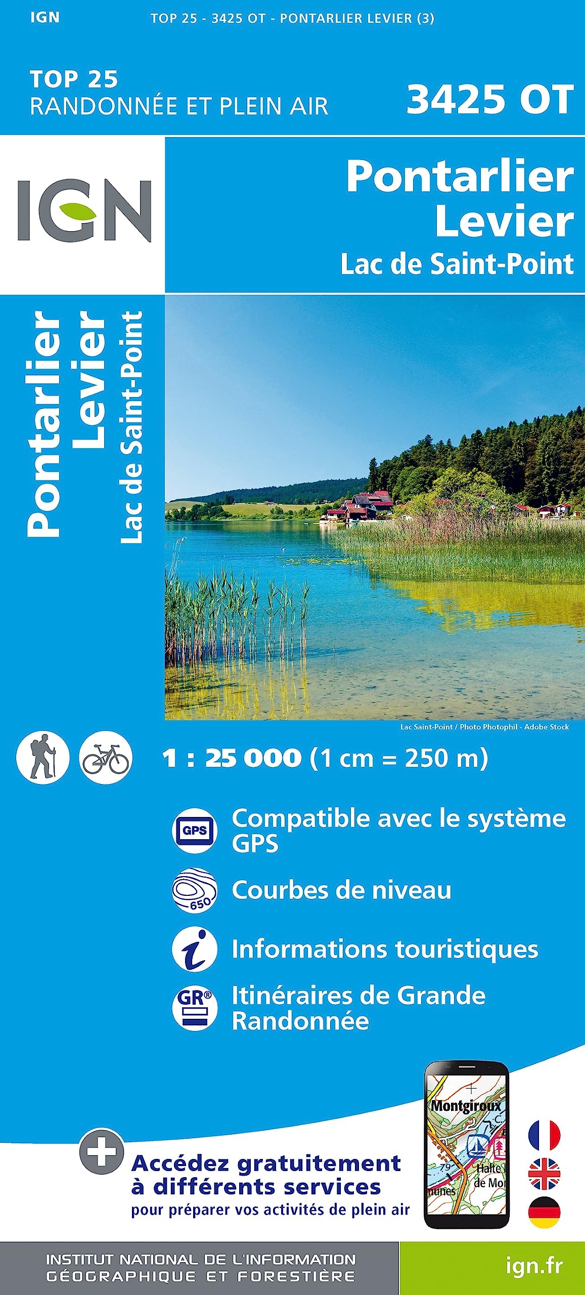 3425OT Pontarlier.Levier-Lac de St-Point (TOP 25) Leisure, Home & Garden