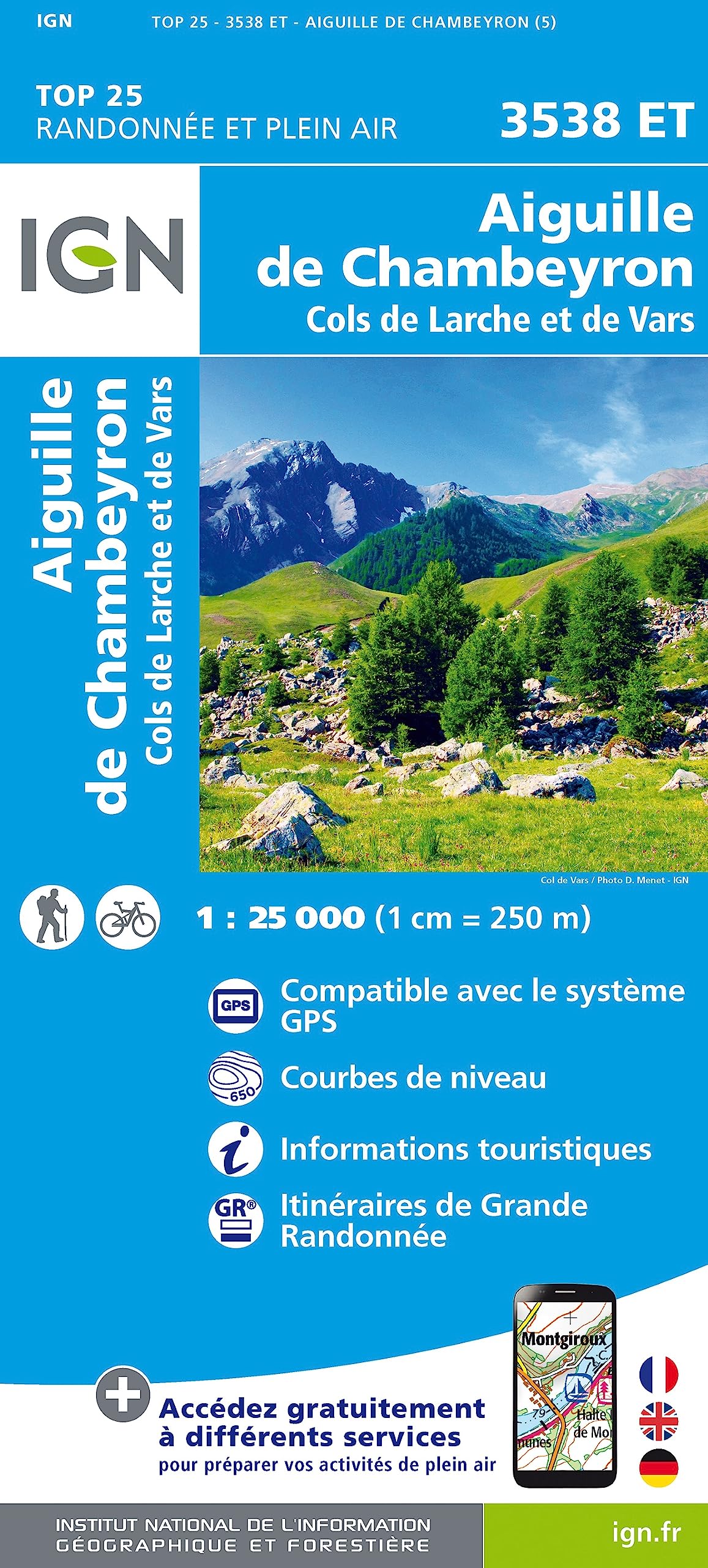 3538ET Aiguille de chambeyron cols de larche et de vars book