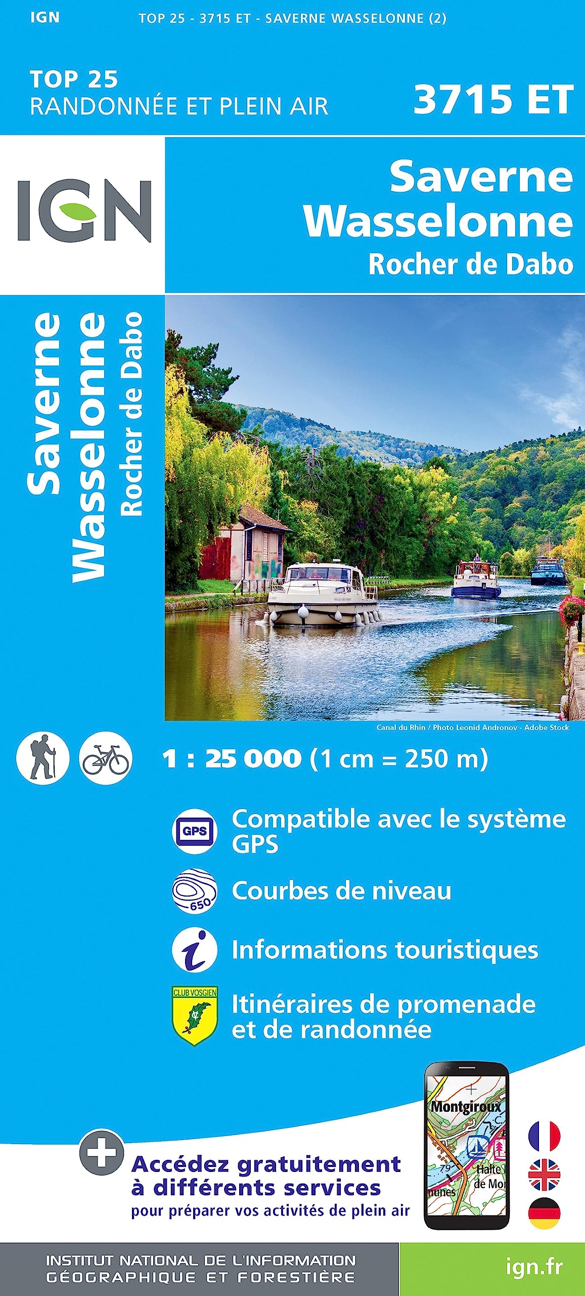 Saverne.Wasselonne.Rocher de Dabo 1:25 000 (TOP 25) Leisure, Home & Garden