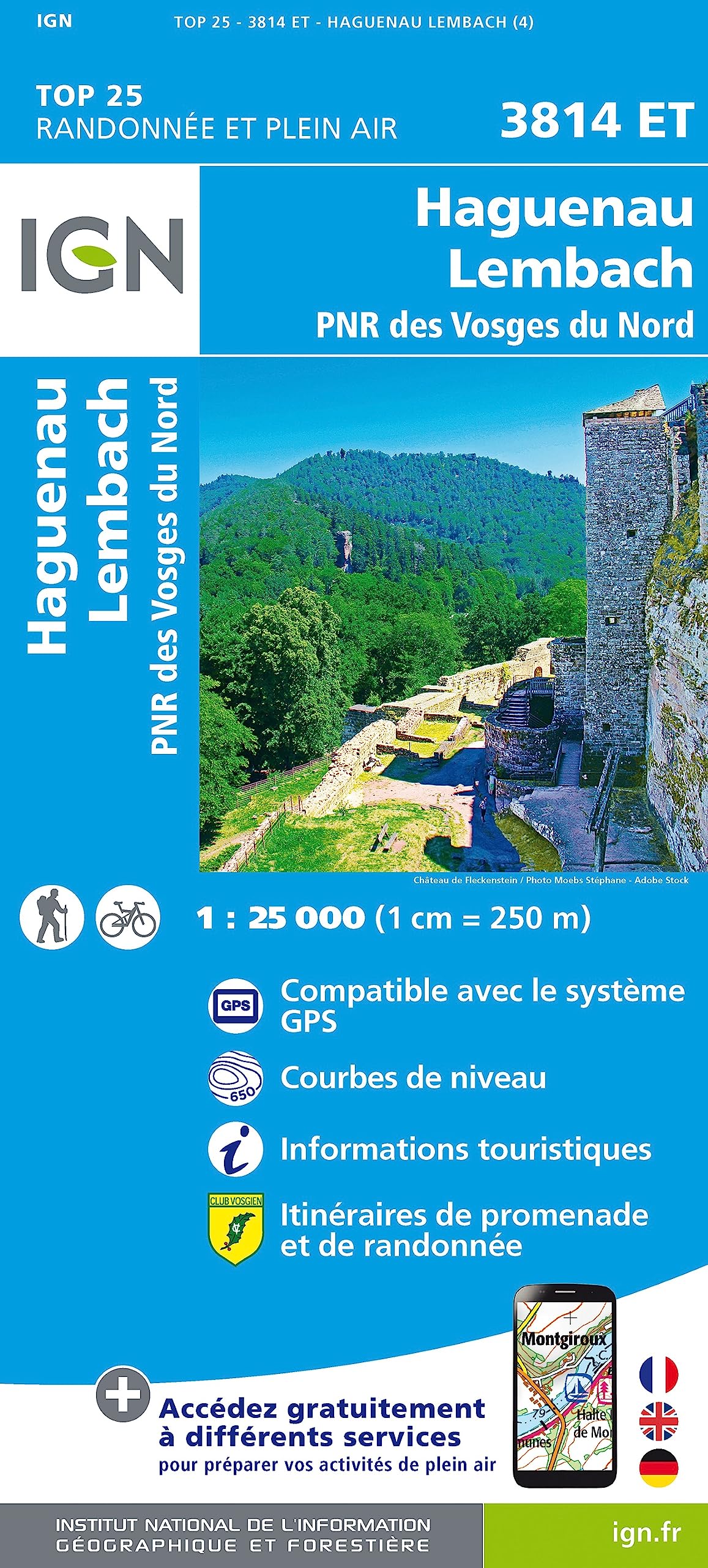 Haguenau.Lembach.PNR des Vosges du Nord 1:25 000 Leisure, Home & Garden