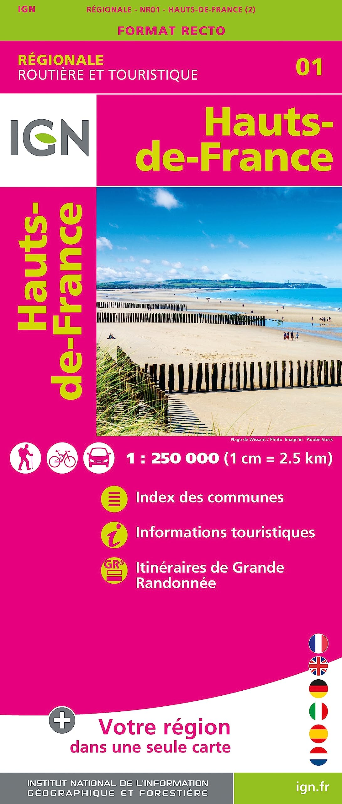 Hauts de France 1:250 000 Leisure, Home & Garden