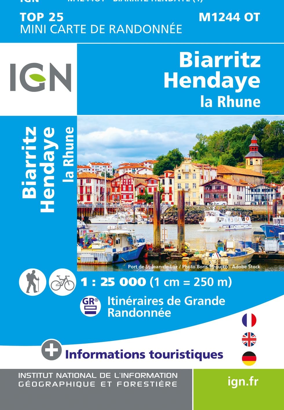 Biarritz / Hendaye / La Rhune mini (1244OT) (TOP 25) Leisure, Home & Garden