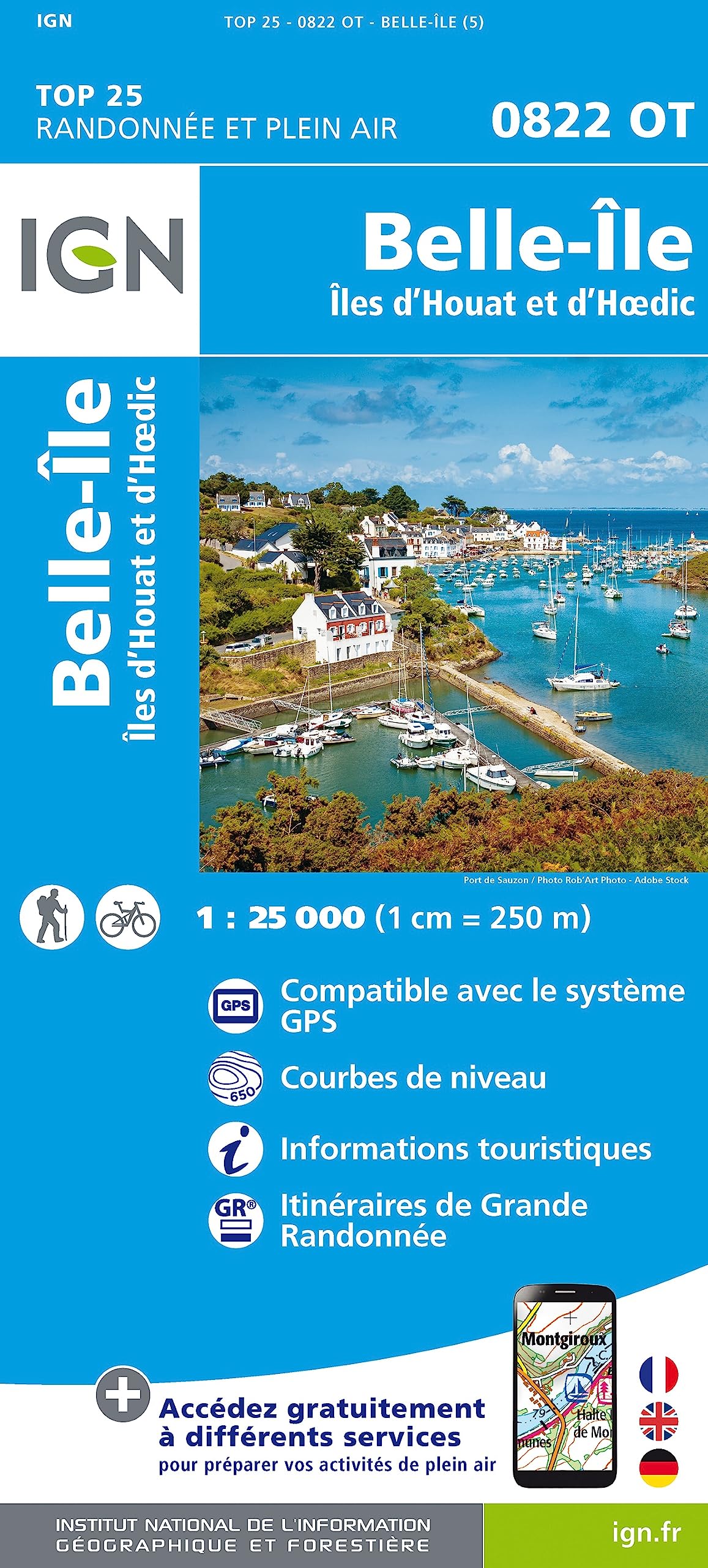 0822OT Belle ×le D'Houat et D'Hoedic (TOP 25) Leisure, Home & Garden