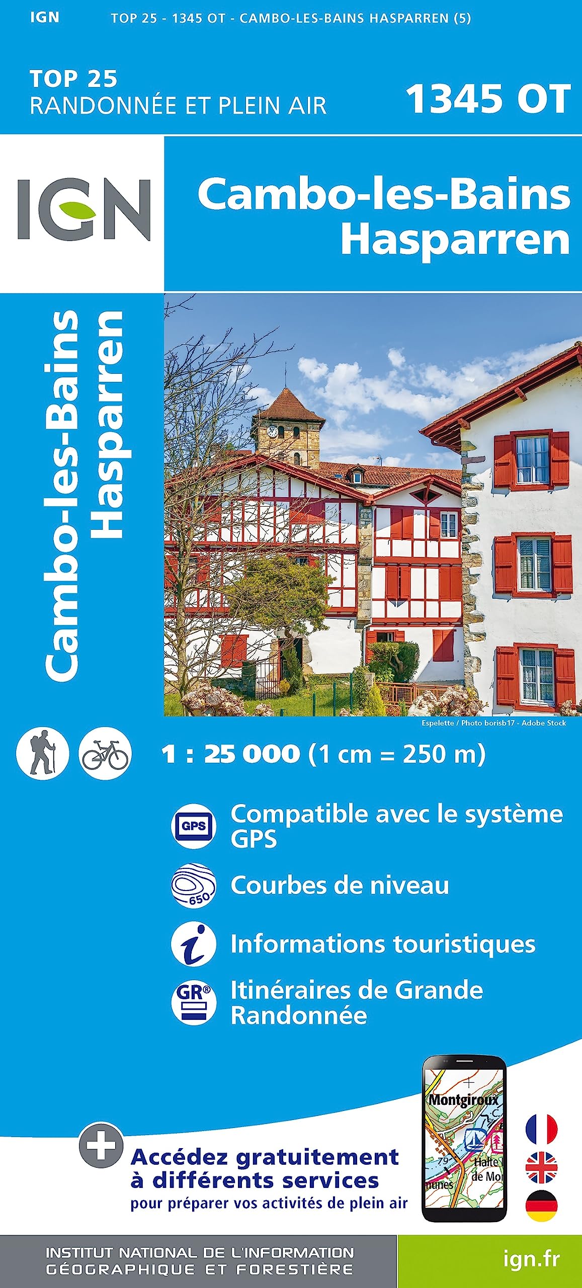 1345OT Cambo-les-Bains (TOP 25) Leisure, Home & Garden