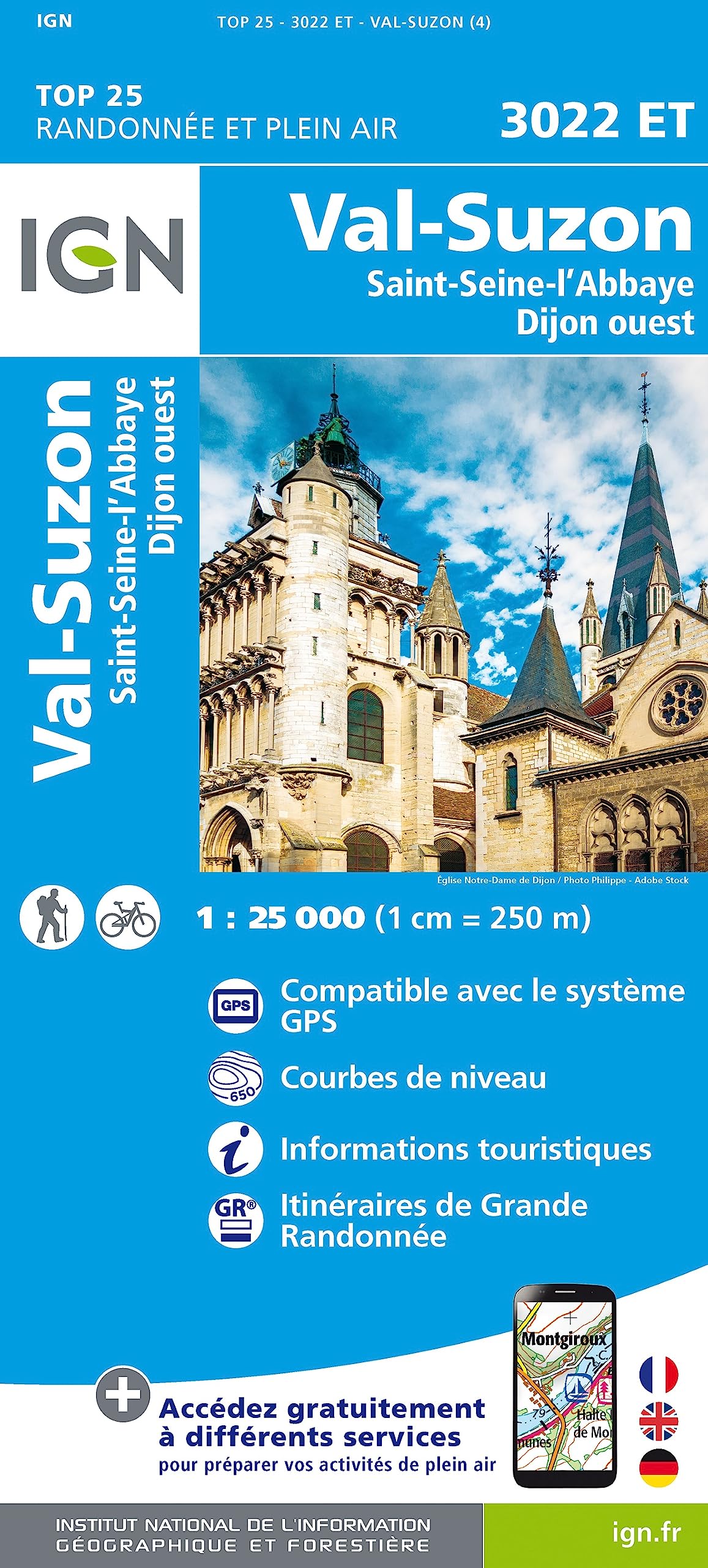 Val Suzon  Saint-Etienne-L'Abbaye Dijon Ouest 1:25 000 Leisure, Home & Garden