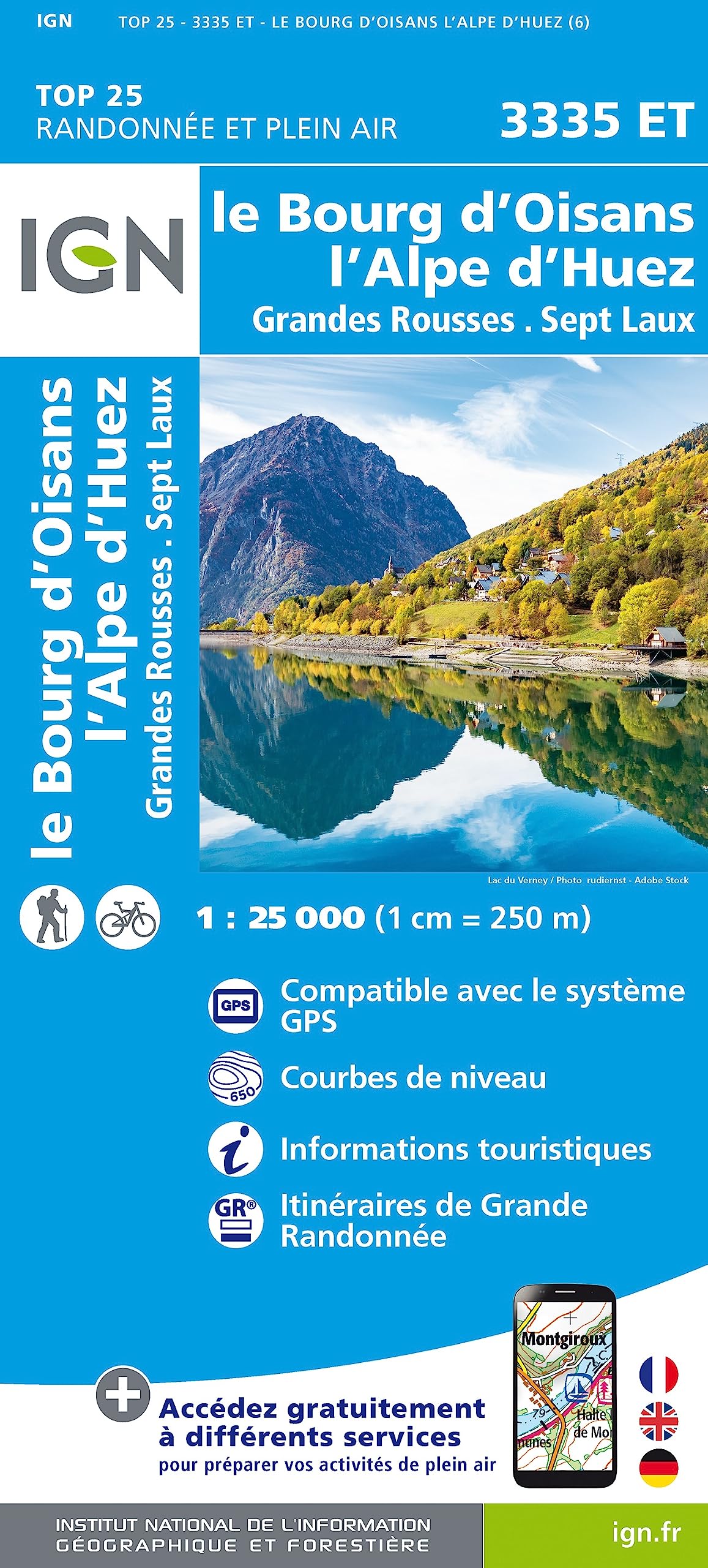 Le Bourg D'Oisans L'Alpe d'Huez Grandes Rousses Sept Laux 1:25 000: 1:25000 (TOP 25) Leisure, Home & Garden