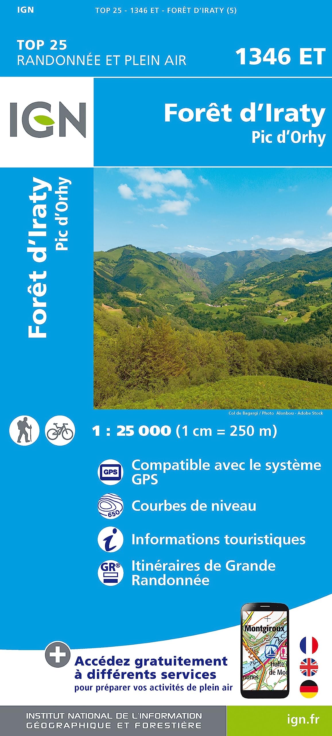 Forêt d'Iraty Pic d'Orhy 1:25 000 Leisure, Home & Garden