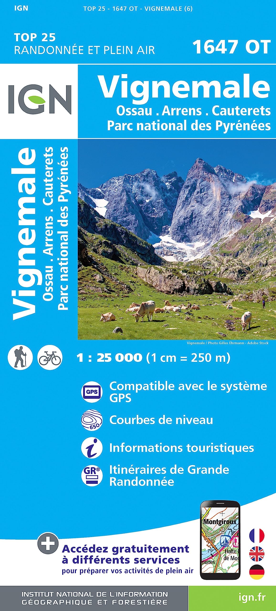 Vignemale Ossau Cautetrets 1:25 000 Leisure, Home & Garden