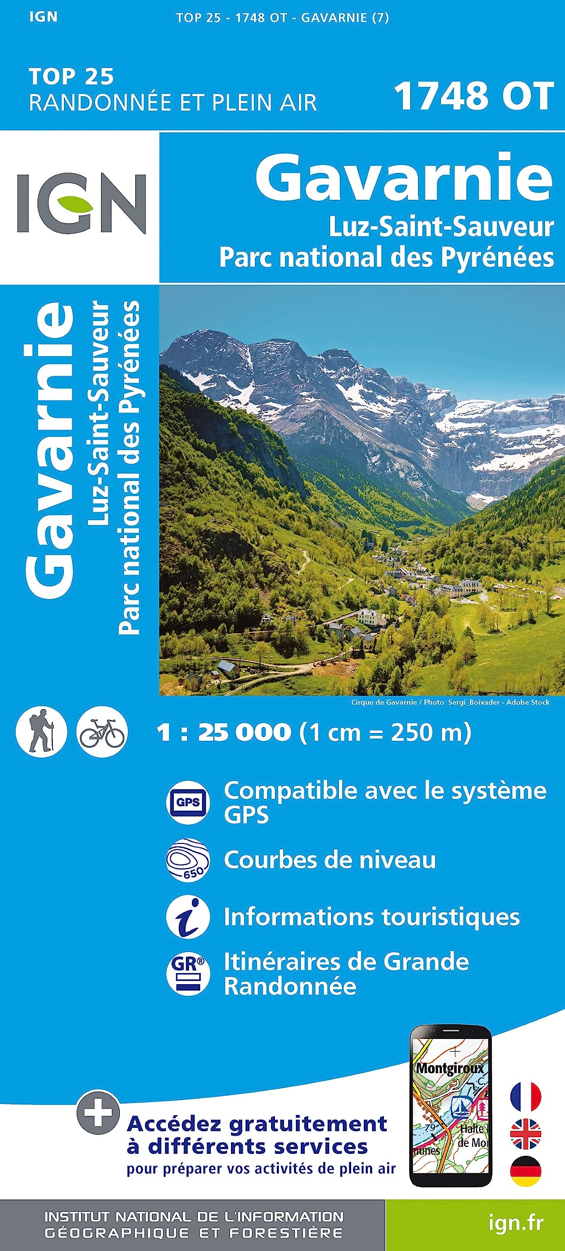Gavarnie 1:25 000 (TOP 25) Leisure, Home & Garden