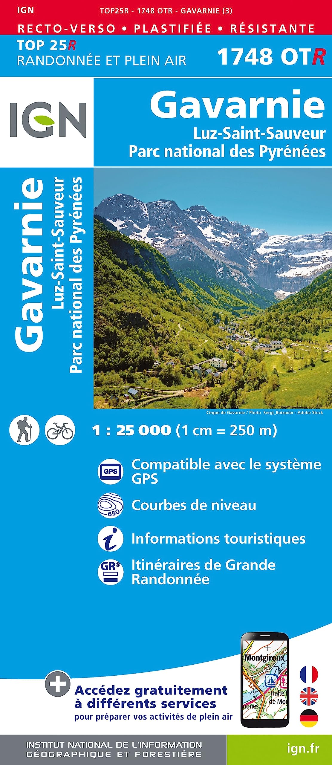 1748OTR Gavarnie luz-st-sauveur pn des pyrenees resistante book