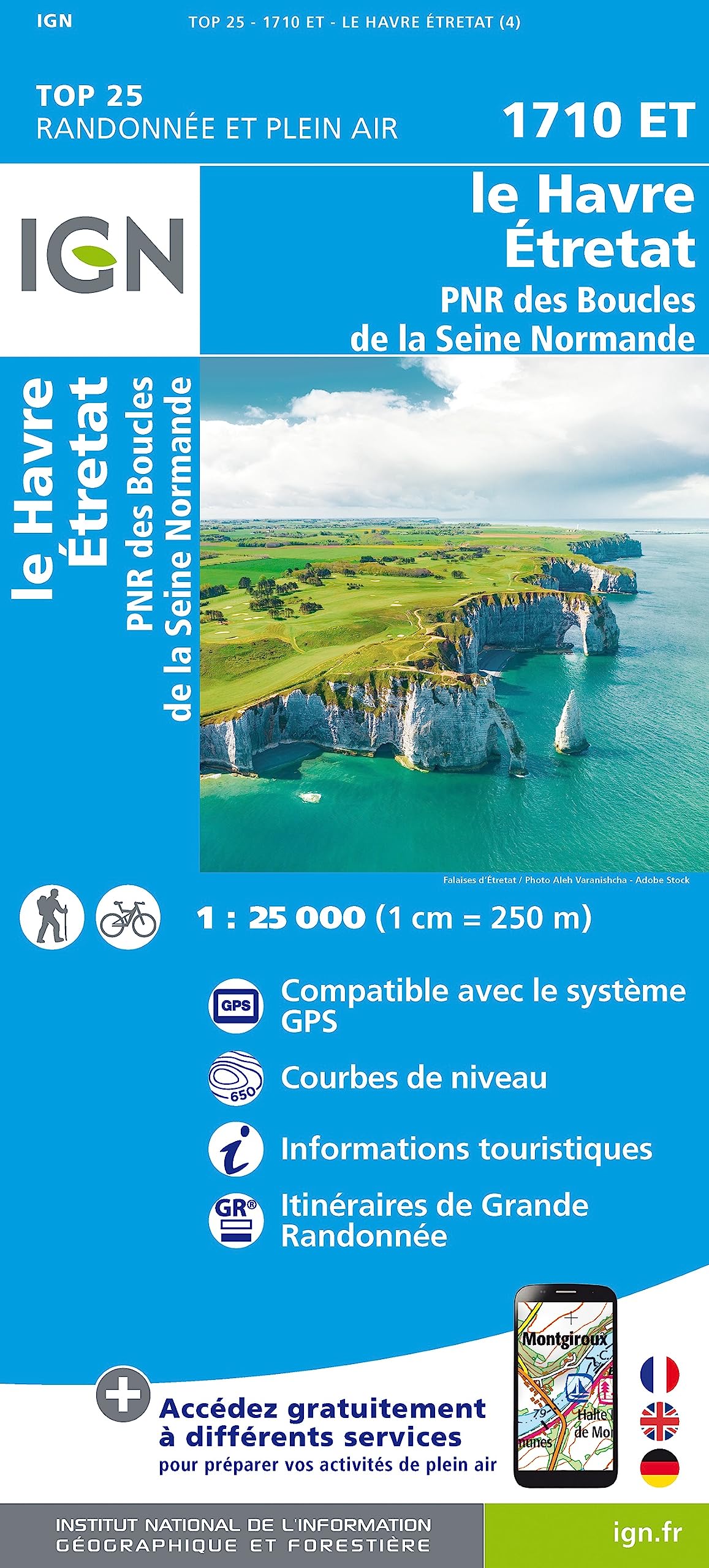 Havre Étretat PNR Boucle Seine Norman 1:25 000 (TOP 25) Leisure, Home & Garden