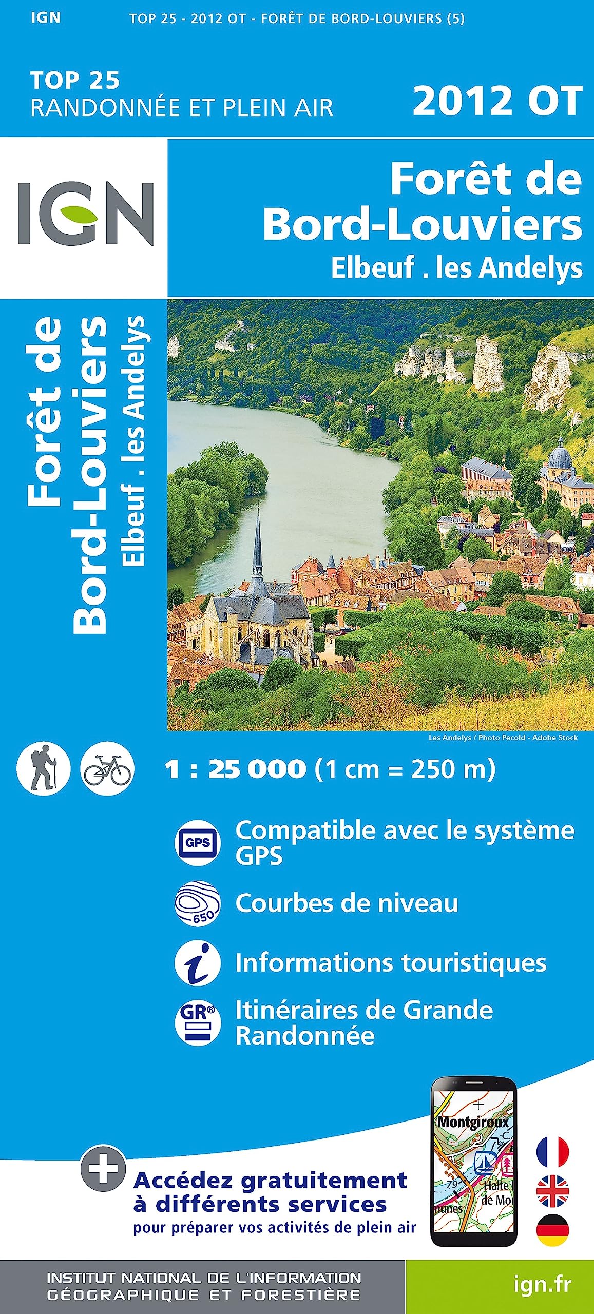 Forêt de Bord / Louviers 1:25 000 Leisure, Home & Garden