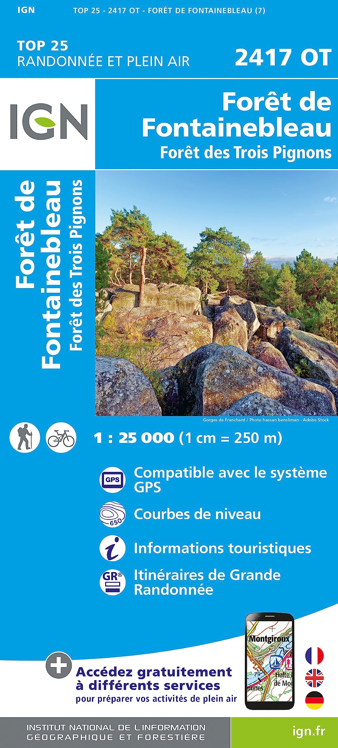 Forêt de Fontainebleau / Forêt des Trois Pignons (2417OT) book