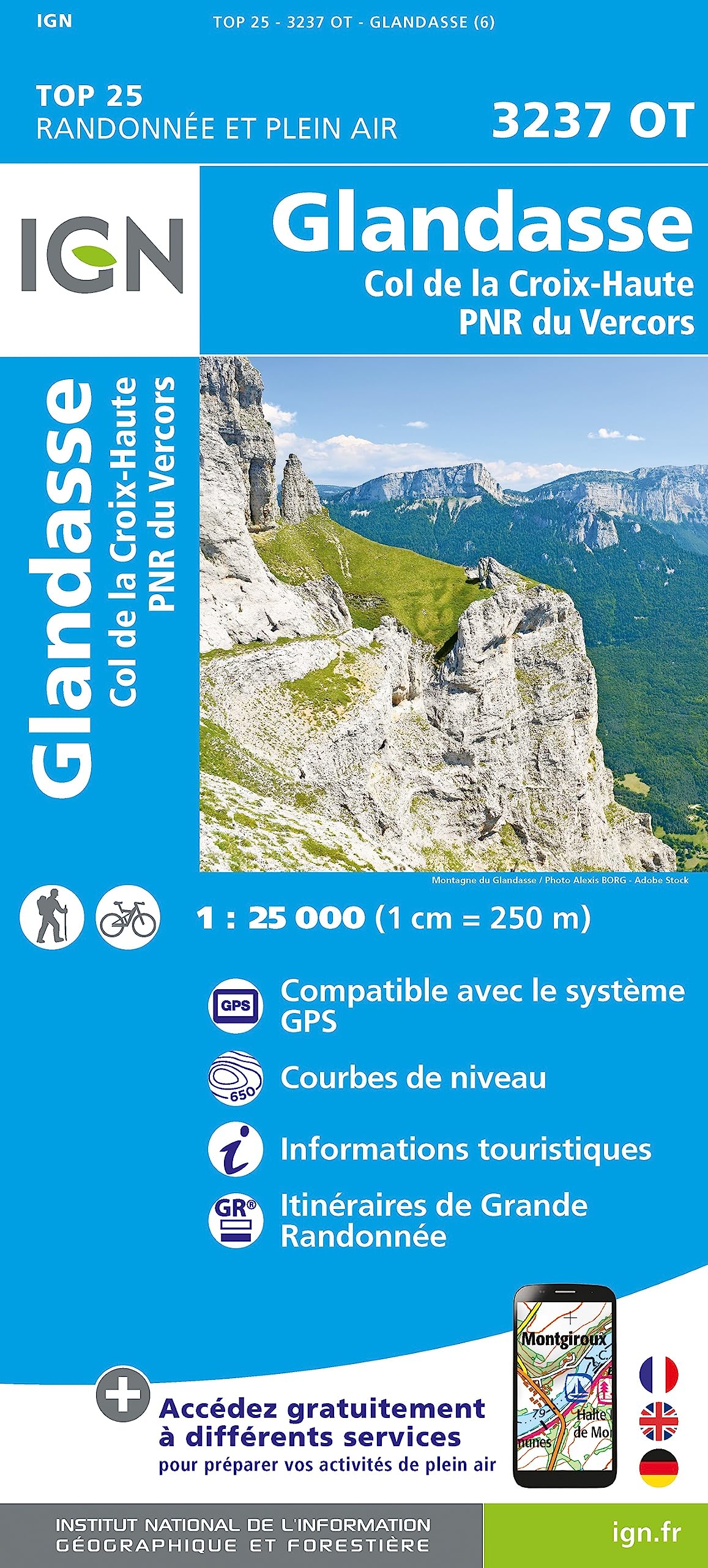Glandasse / Col de la Croix-Haute / PNR du Vercors (3237OT) book