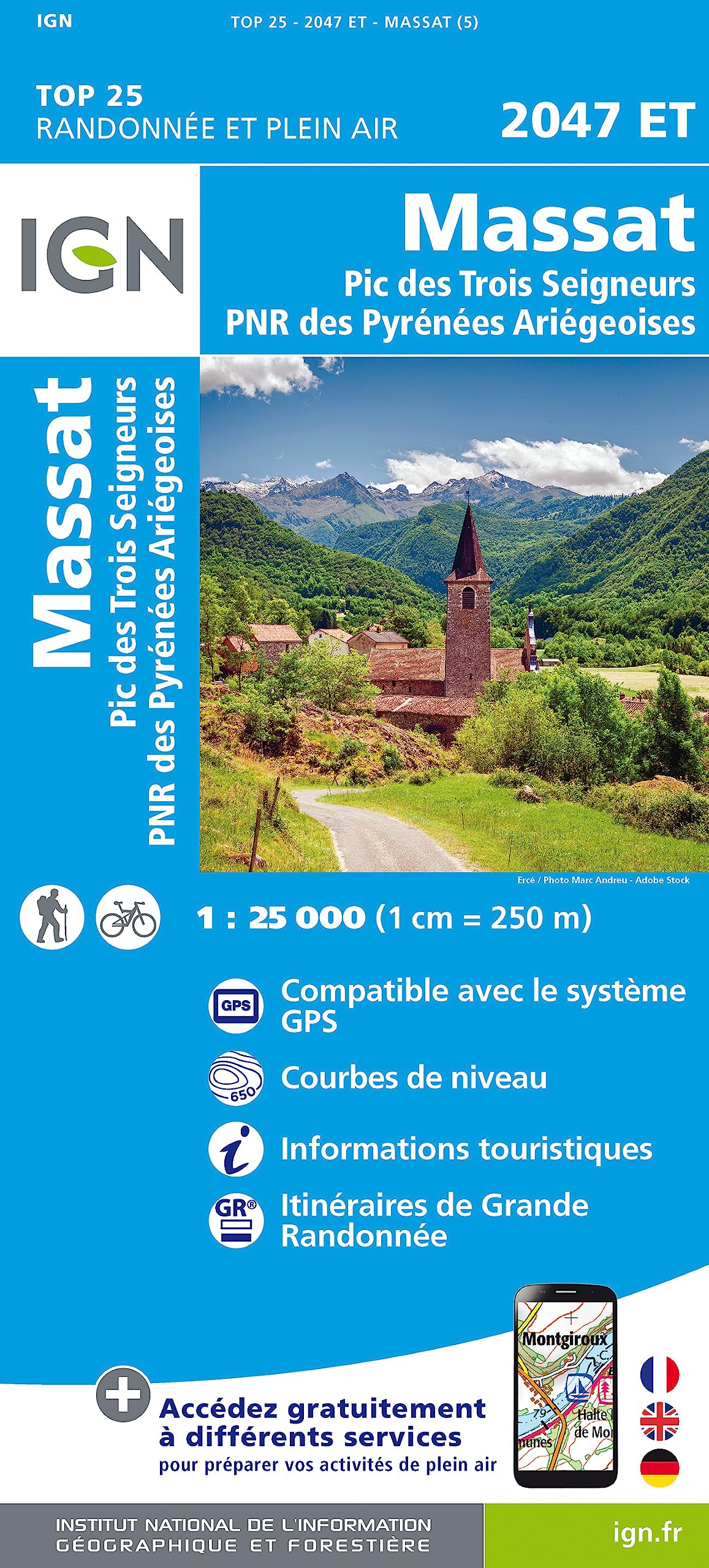 2047ET Massat - Pic des TroisSeigneurs La Bastides-de-Sérou (TOP 25) Leisure, Home & Garden