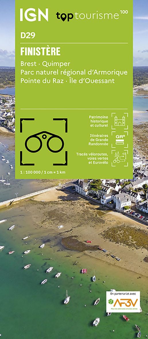 29 Finistère: 1:100000 (TOP 100) Leisure, Home & Garden