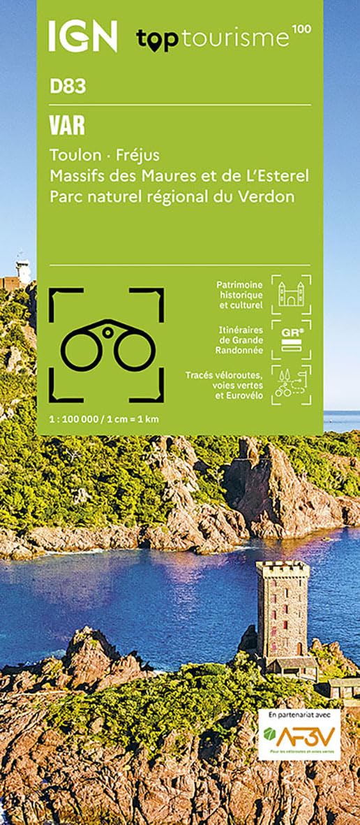 83 Var-Toulon: 1:100000 (TOP 100) Leisure, Home & Garden
