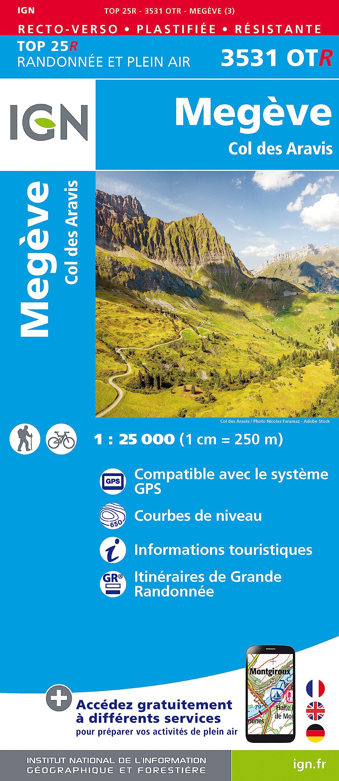 3531OT Megève - Col des Aravis (TOP 25R) Leisure, Home & Garden
