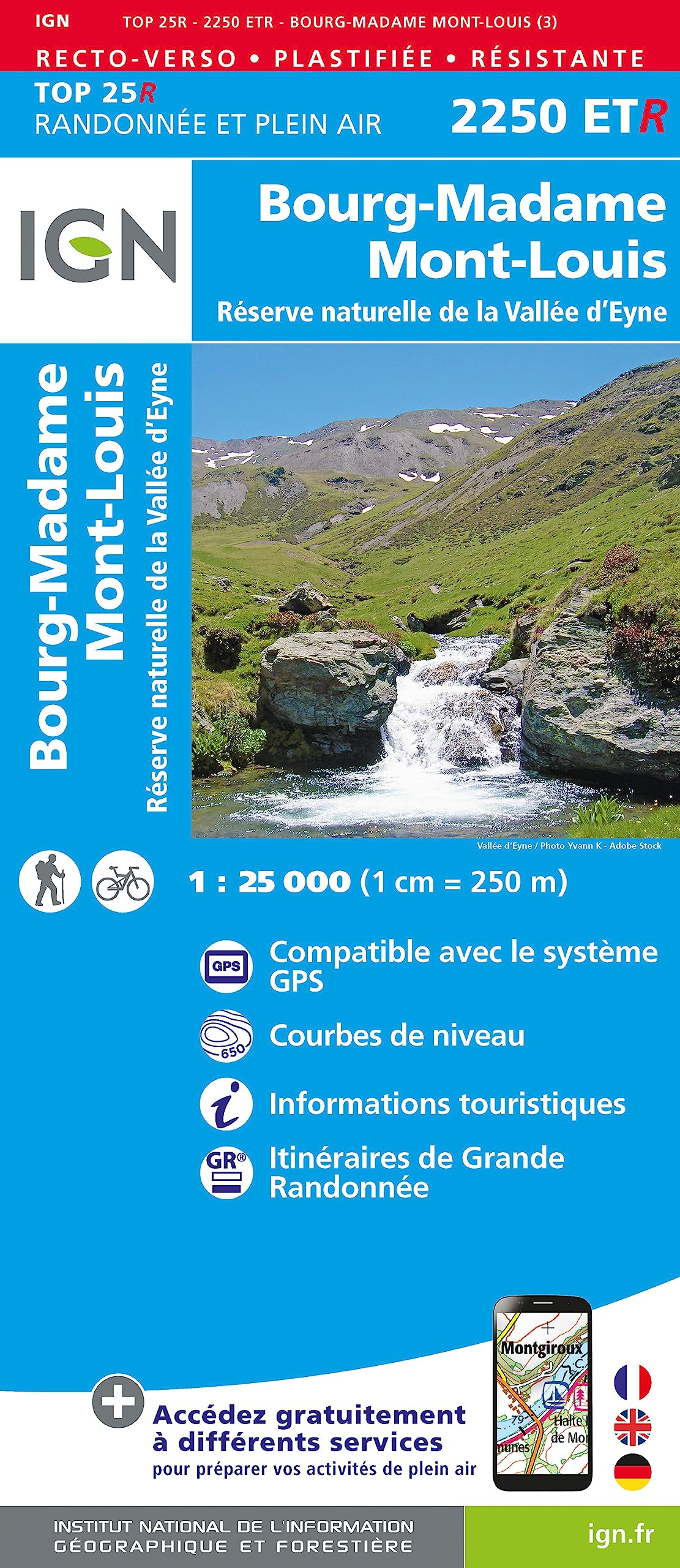 Bourg-Madame / Mont-Louis / RN Vallée Eyne (2250ETR) (TOP 25R) Geology & Geography