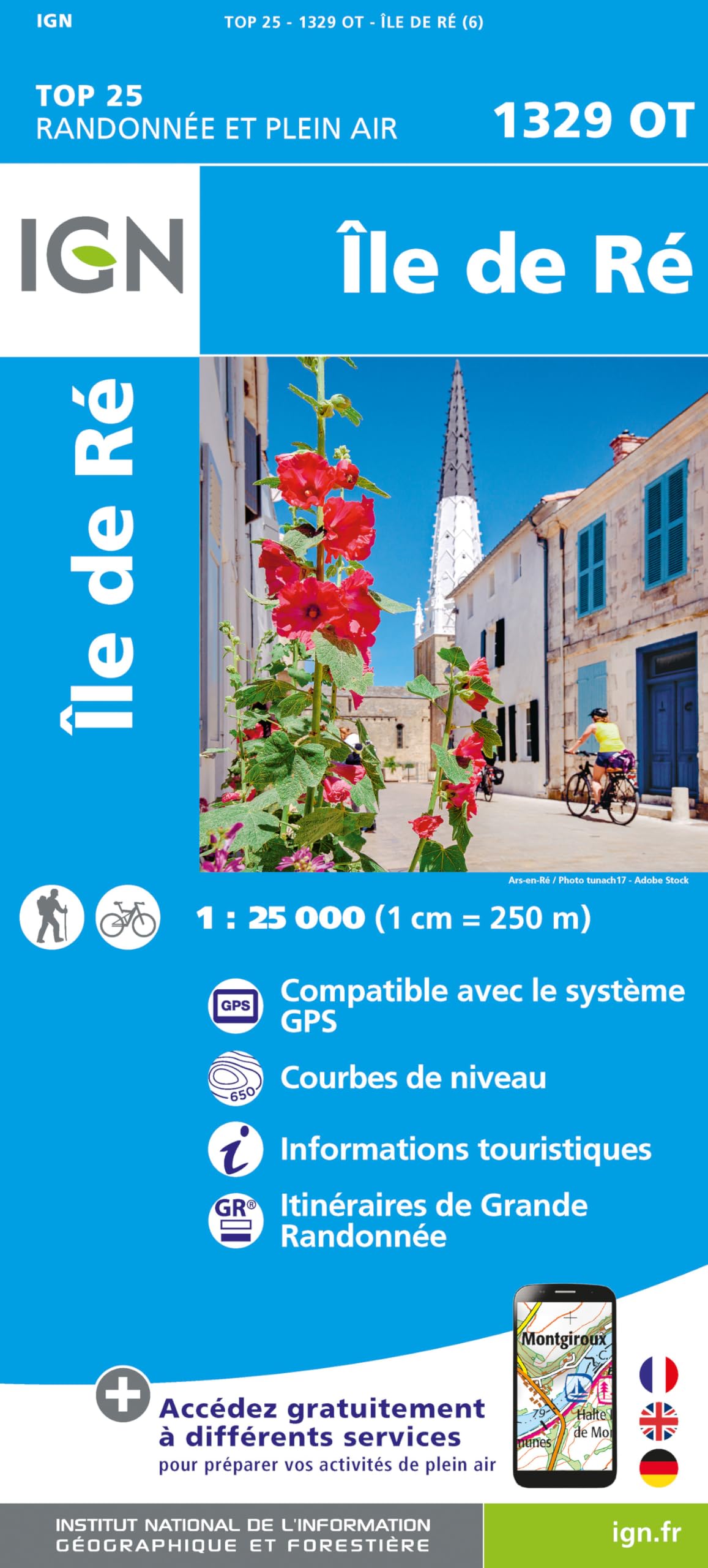 1329OT Île de Ré: 1:25000 (TOP 25) Leisure, Home & Garden