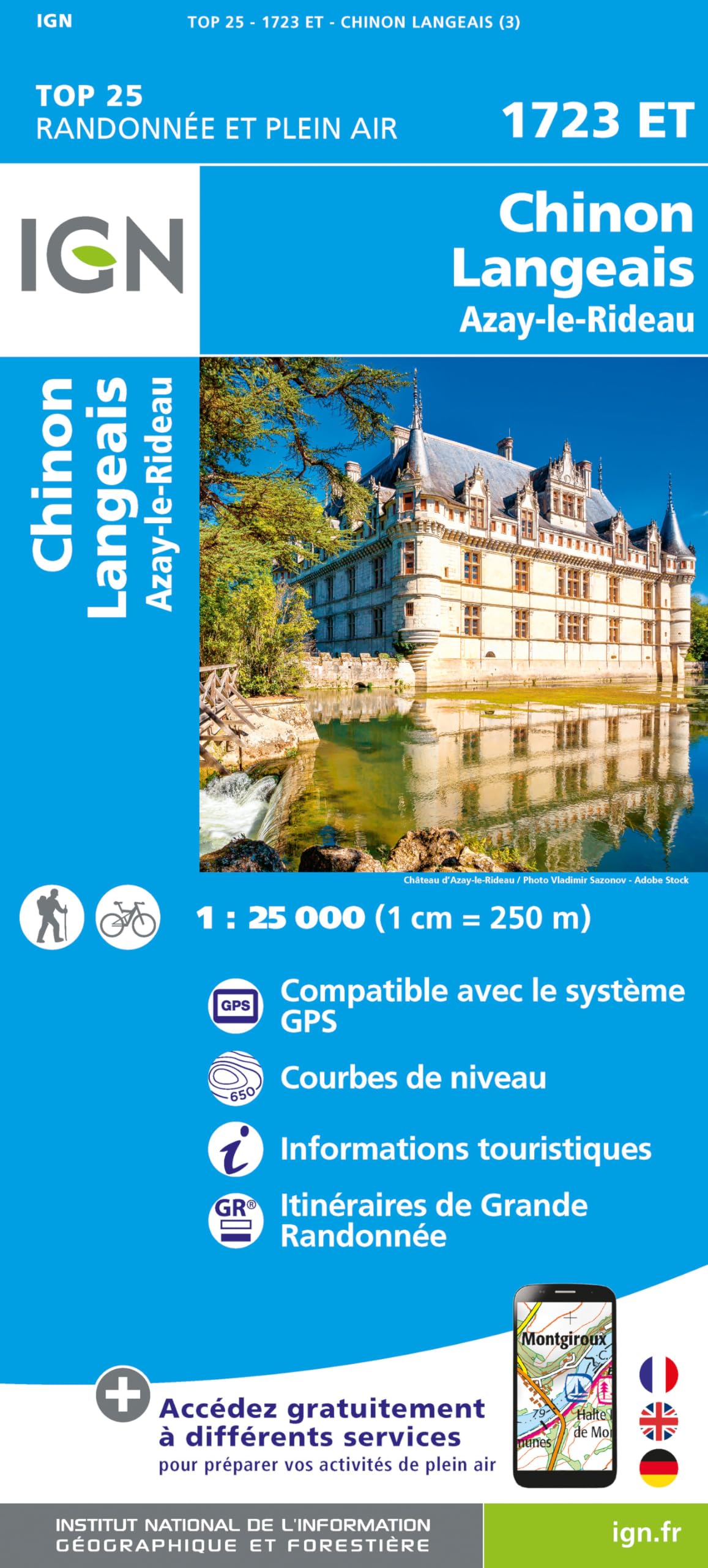1723ET Chinon Langeais Azey -le-Rideau (TOP 25) Leisure, Home & Garden