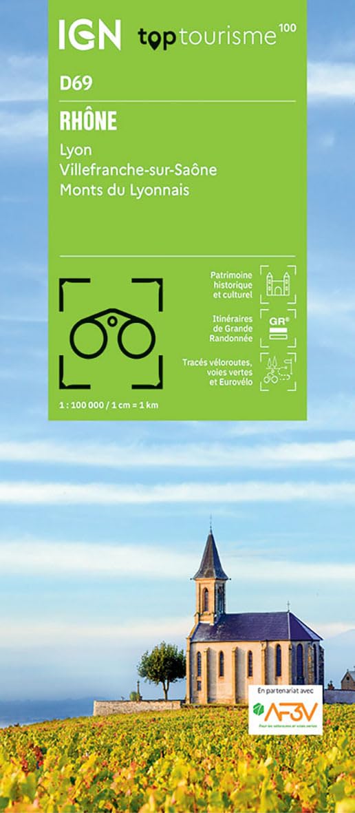 69 Rhône: 1:100000 (TOP 100) Leisure, Home & Garden