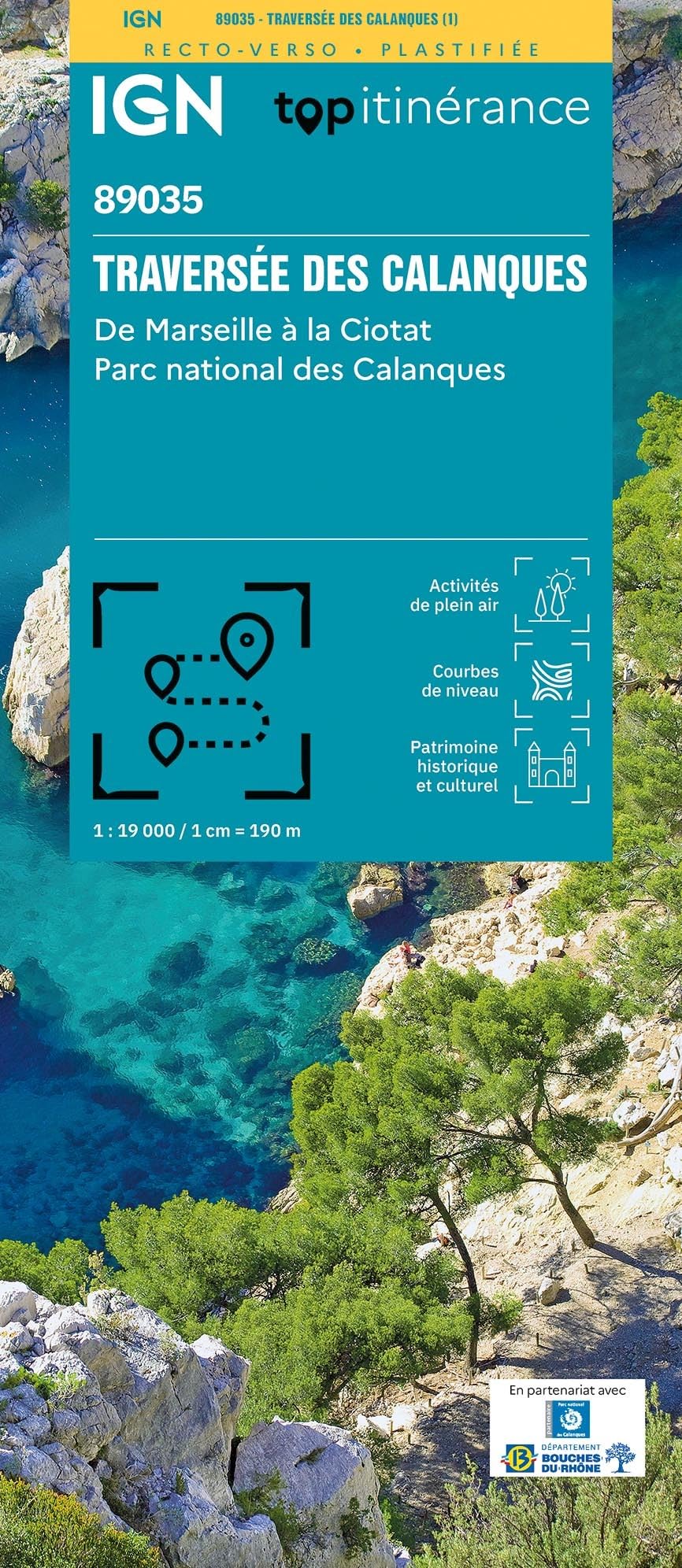 Traversée des Calanques: TRAVERSÉE DES CALANQUES - DE MARSEILLE À LA CIOTAT - PARC NATIONAL DES CALANQUES (TOP ITINERANCE, Band 89035) Leisure, Home & Garden