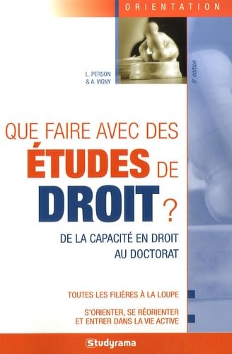 Que faire avec des études de droit ? book