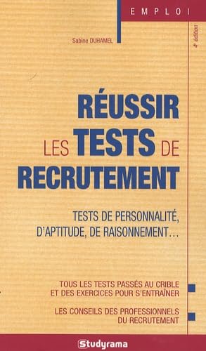 Réussir les tests de recrutement book